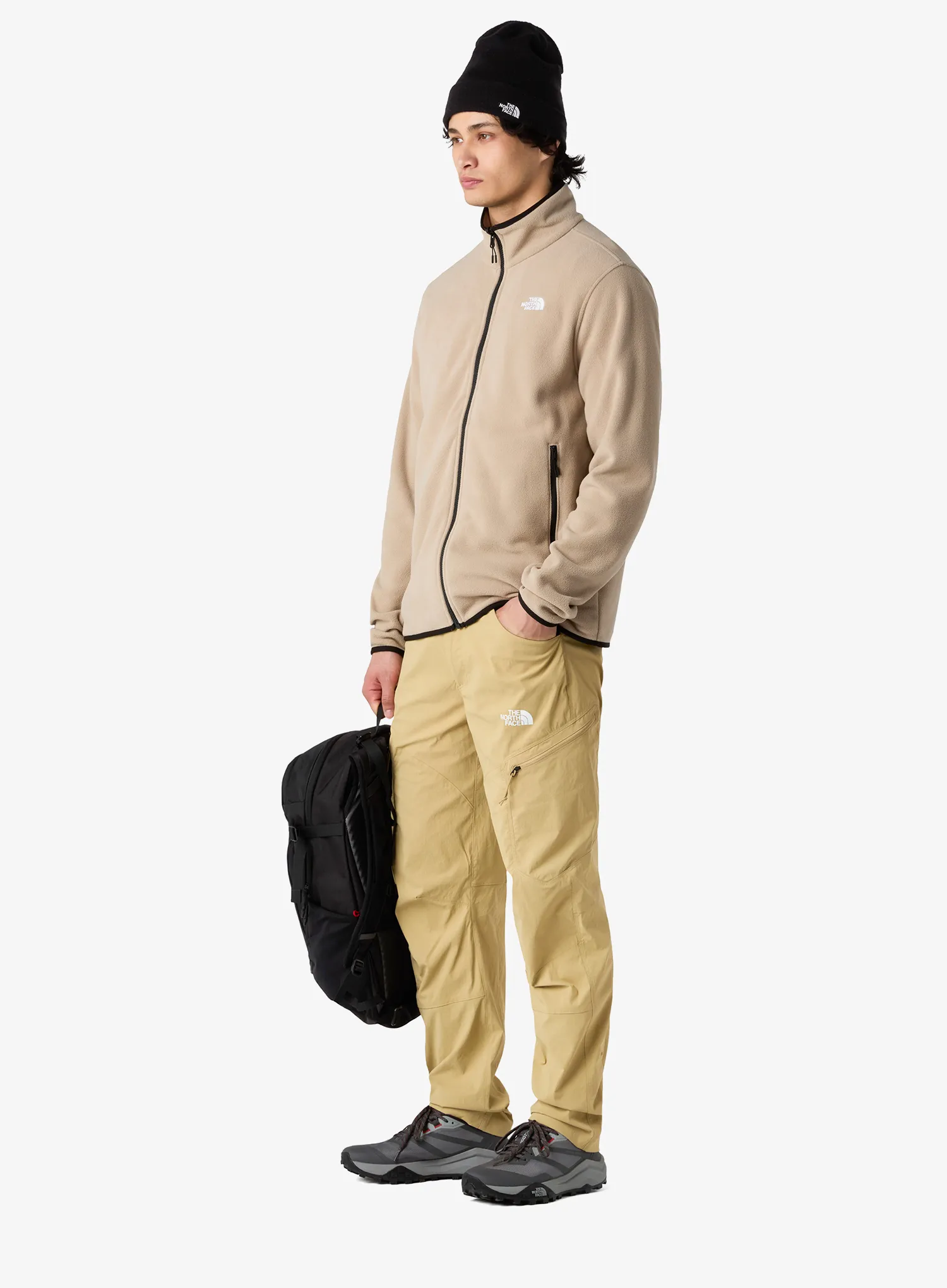 Pohodniške hlače The North Face Exploration Reg Tapered Pants - khaki stone