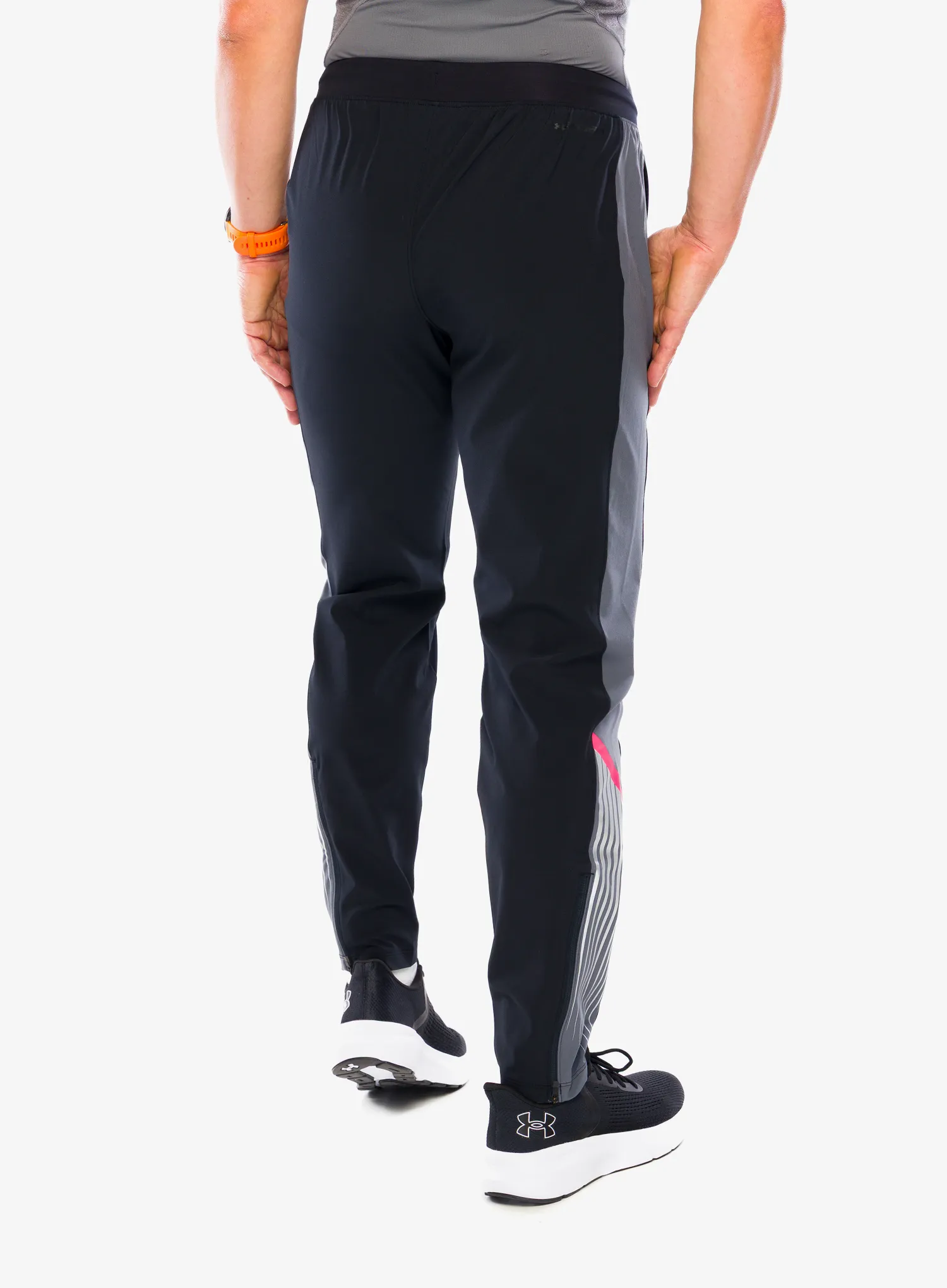 Hlače Under Armour Velociti Storm Pant - black/castlerock/reflective