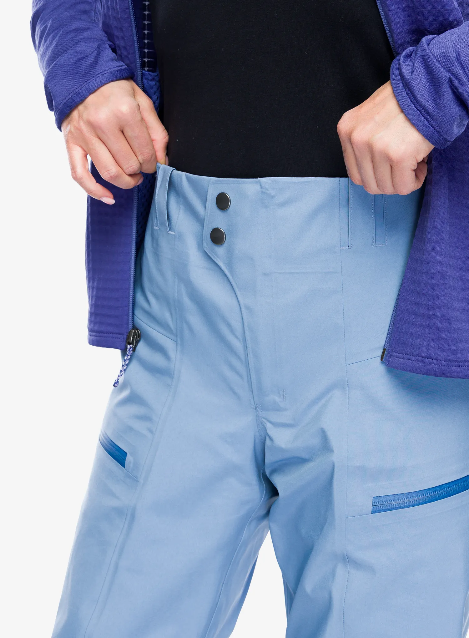 Ženske GORE-TEX hlače Patagonia PowSlayer Pants - barnacle blue