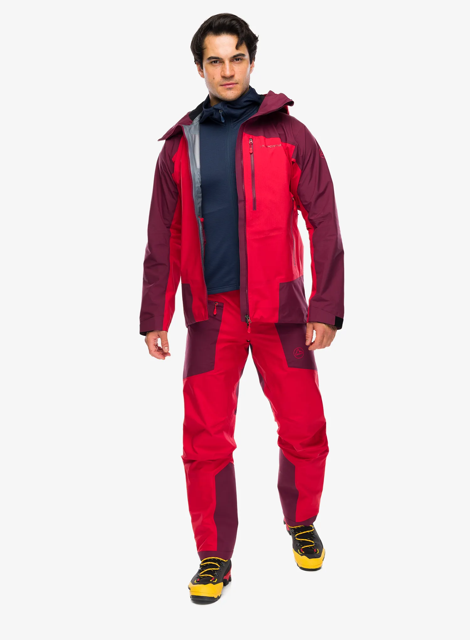 Pohodniške hlače La Sportiva Alpine Guide GTX Performance Pants - mountain red/redwood