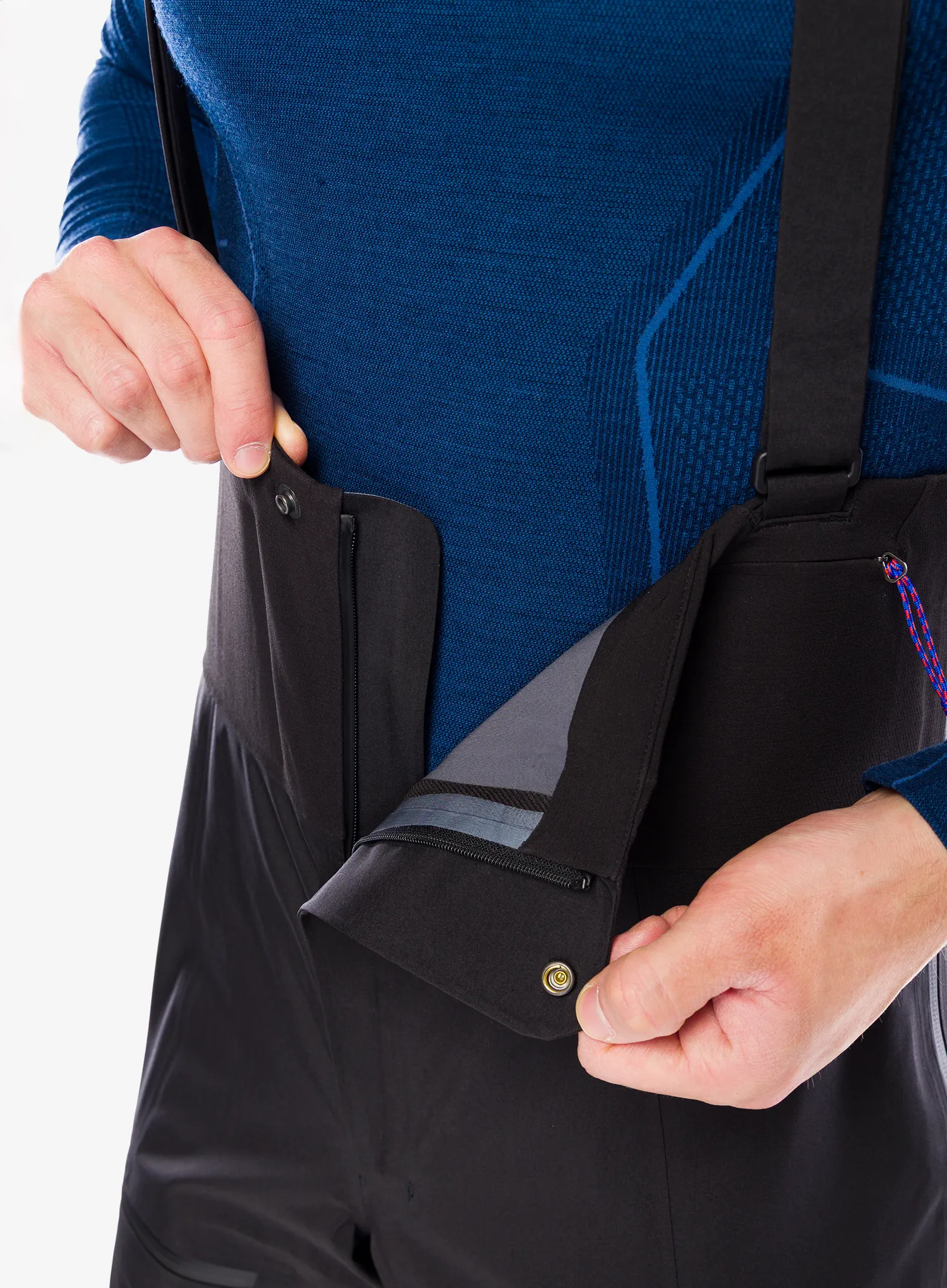 Pohodniške hlače Patagonia Pluma PRO Bibs - black