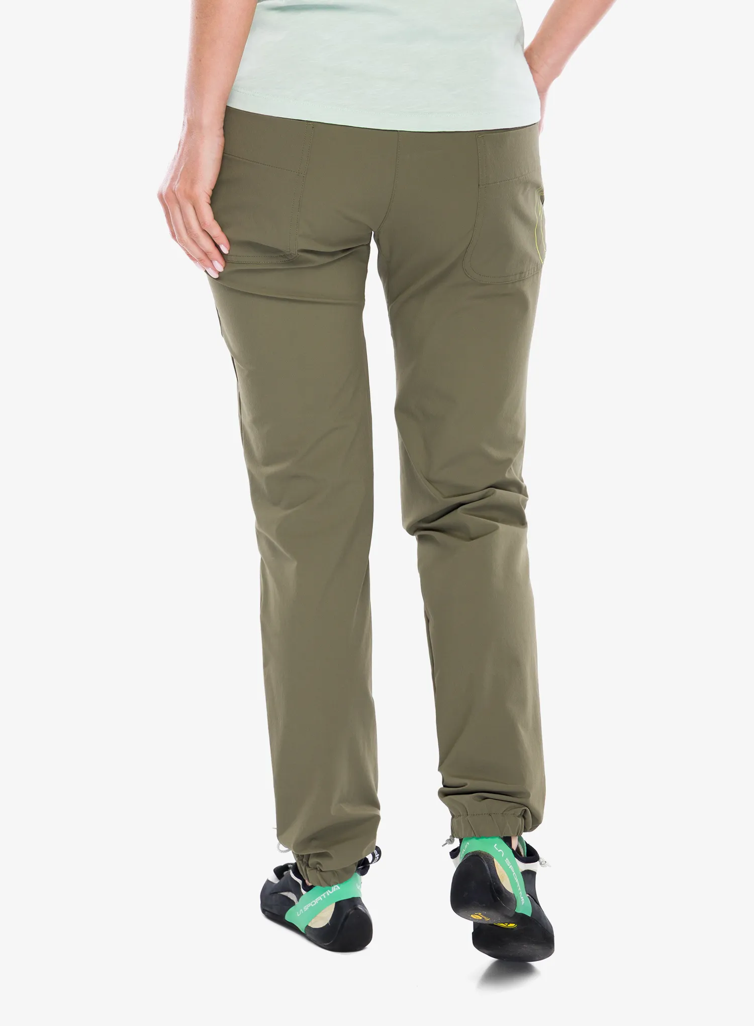 Ženske plezalne hlače Edelrid Radar Pants II - alga green