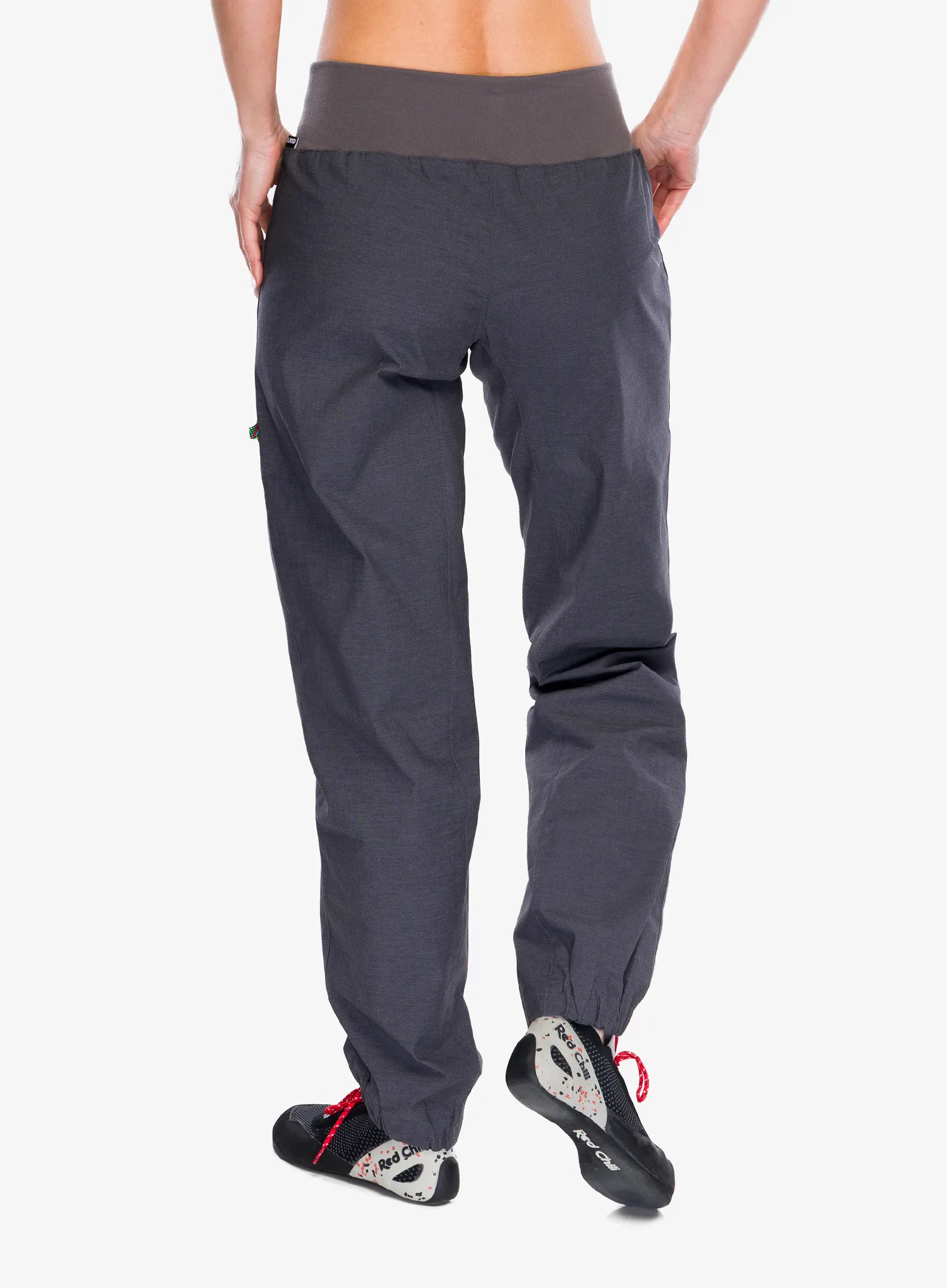Ženske plezalne hlače Edelrid Sansara Pants III - asphalt