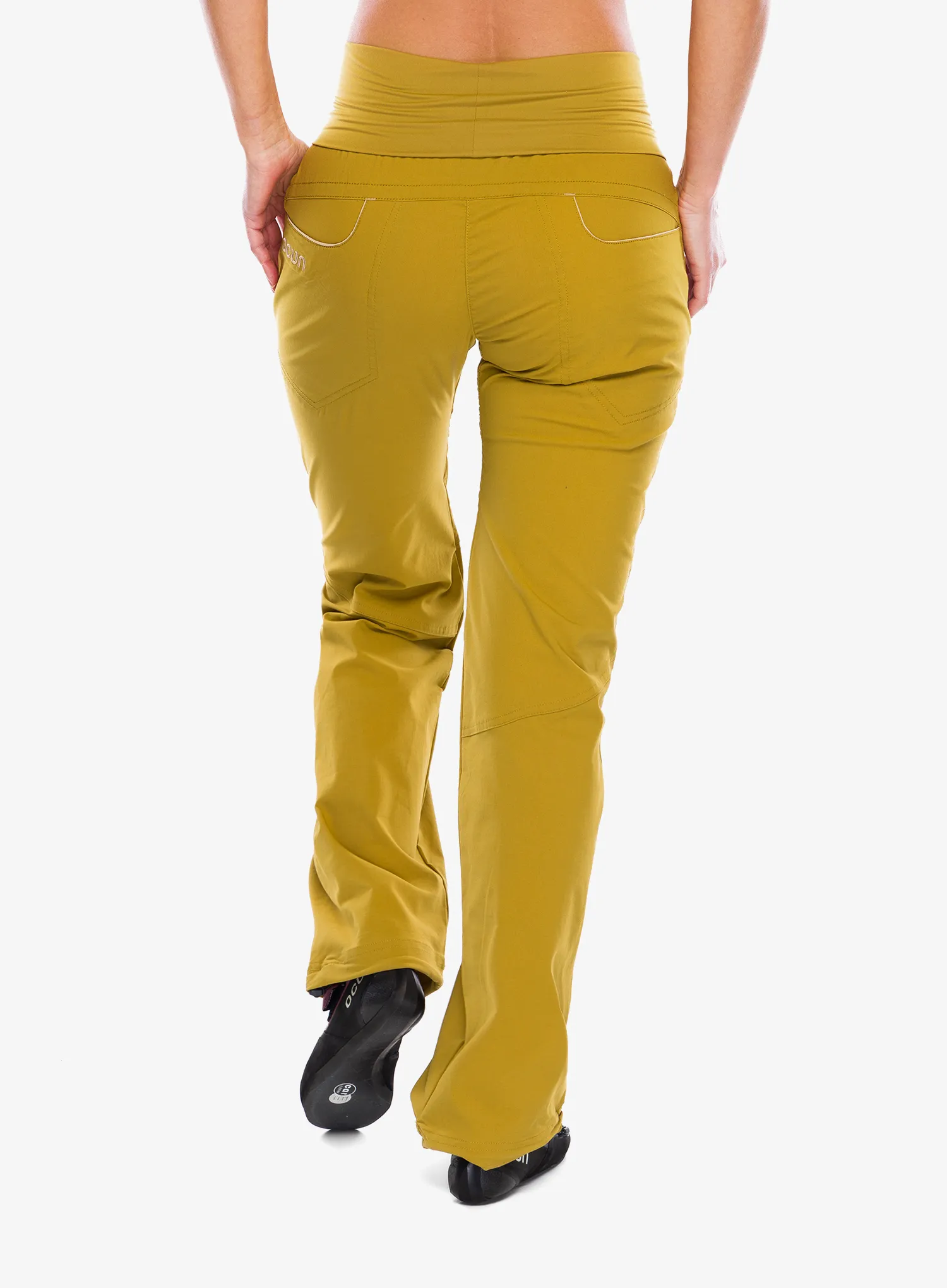 Ženske plezalne hlače Ocun Noya Pants - yellow dried tobacco