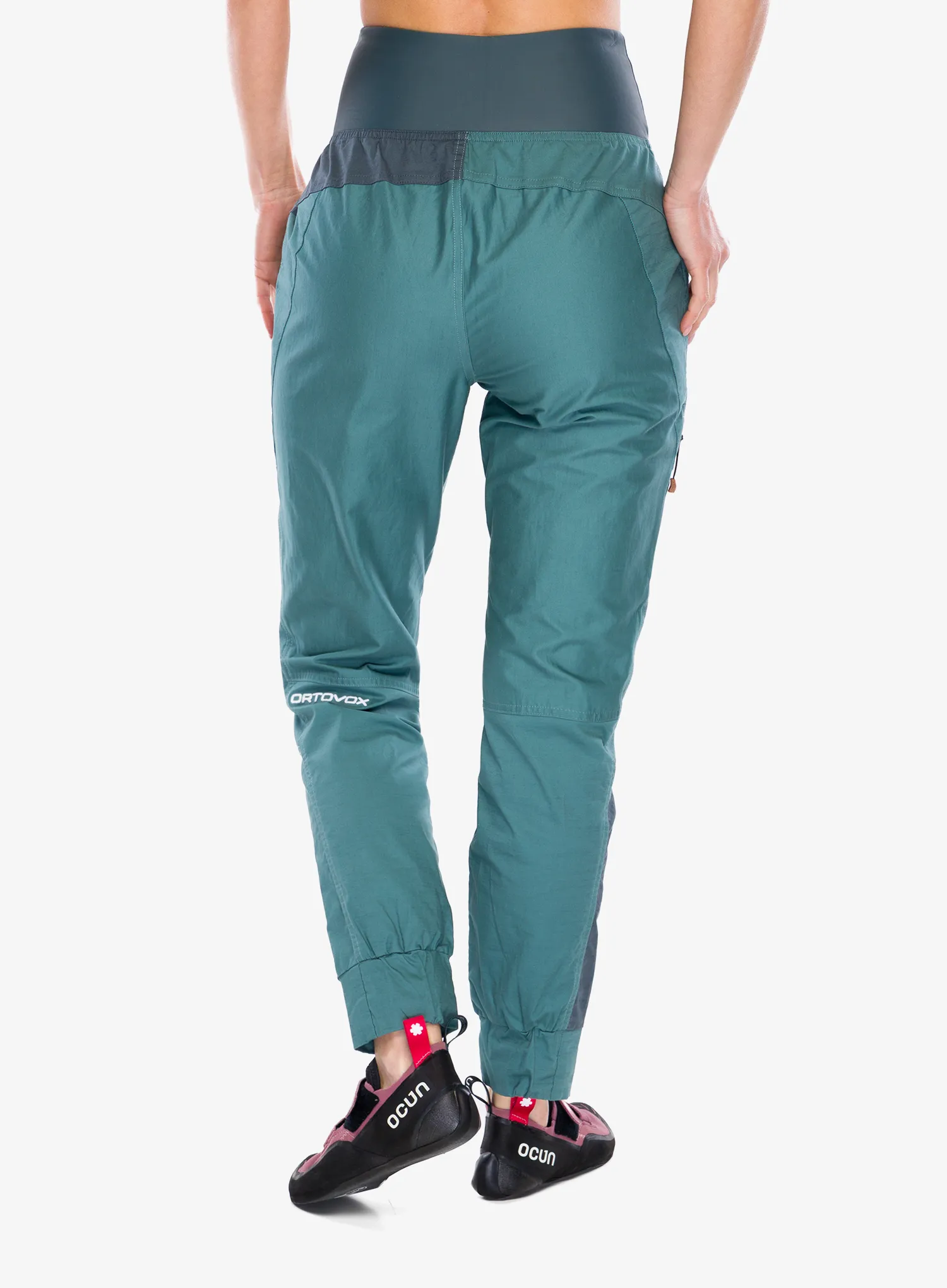 Ženske plezalne hlače Ortovox Valbon Pants - arctic grey