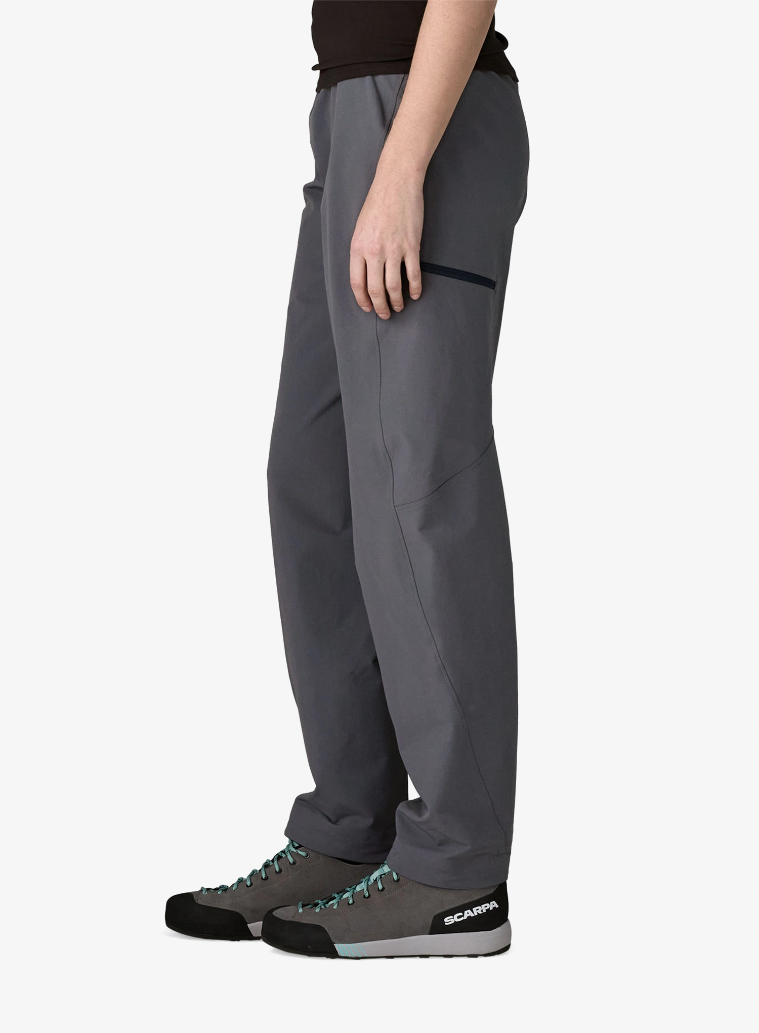Ženske plezalne hlače Patagonia Free Wall Pants - smolder blue