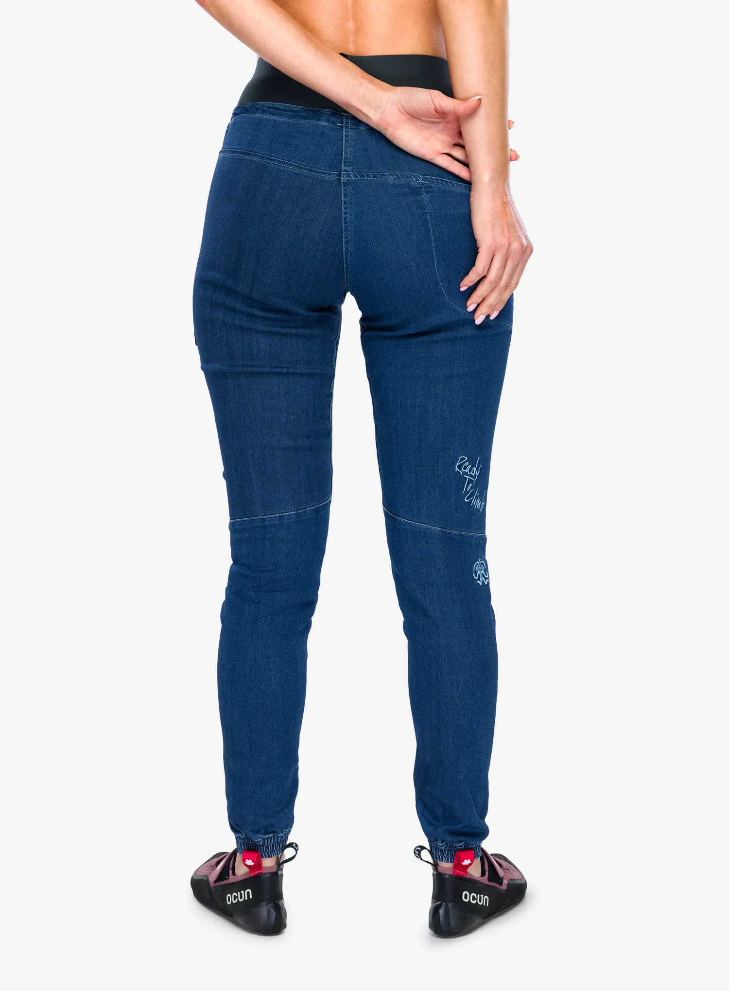 Ženske plezalne hlače Rafiki Cerro - dark blue denim