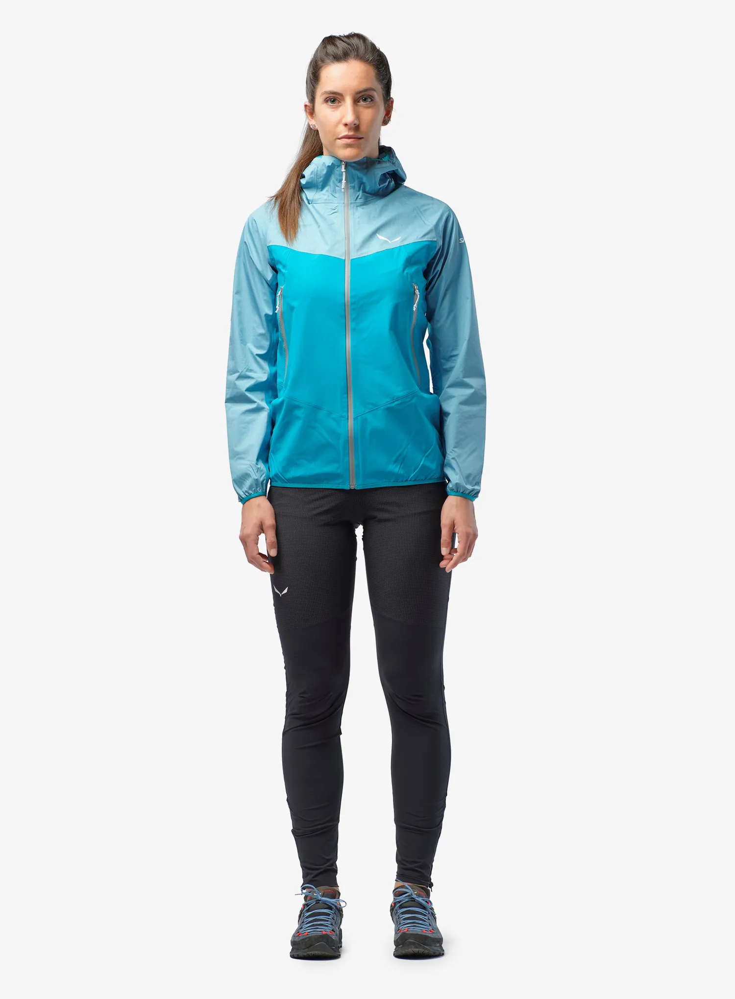 Ženske plezalne hlače Salewa Agner Dst Tights - black out