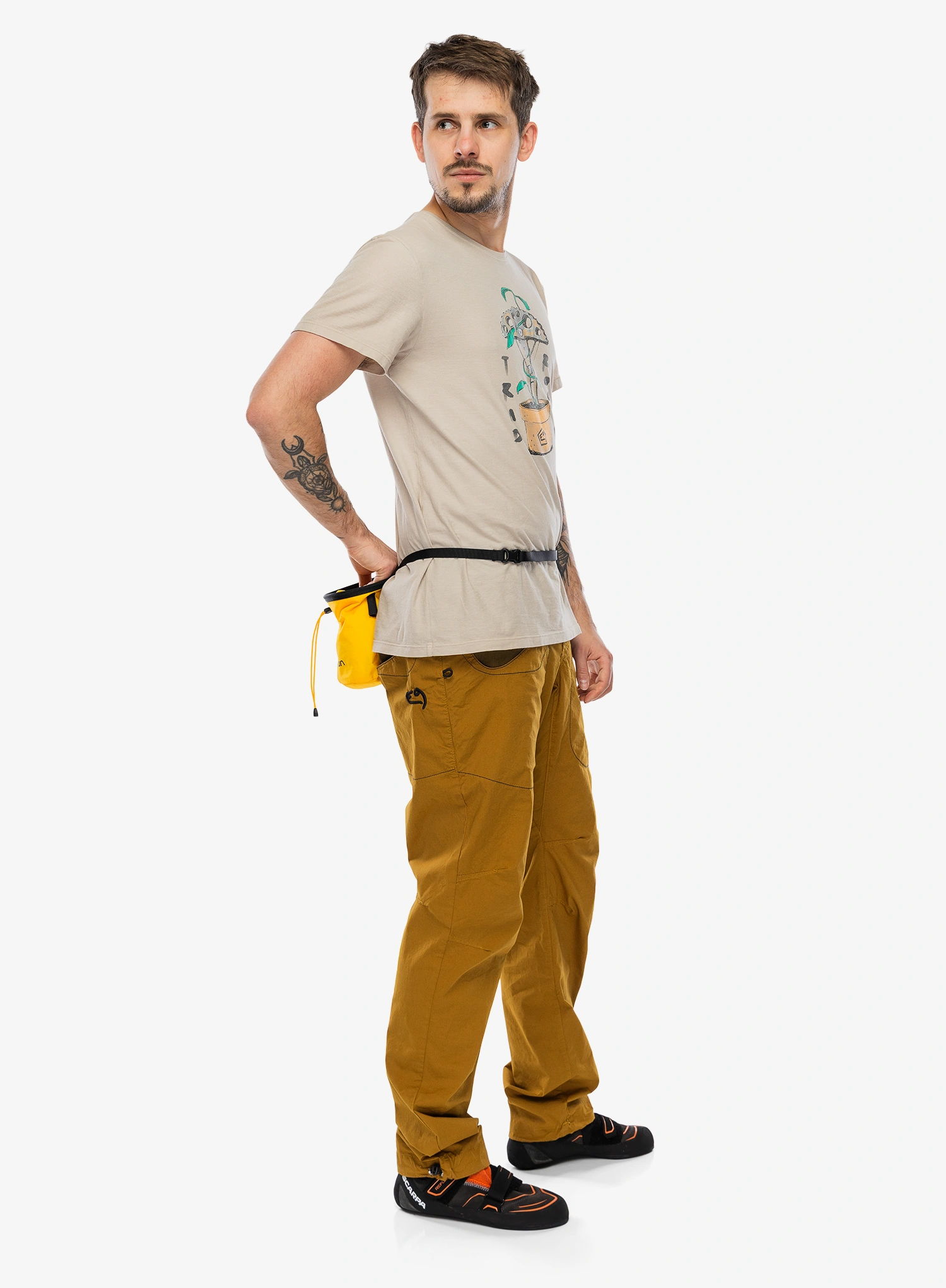 Plezalne hlače E9 Rondo Slim - caramel