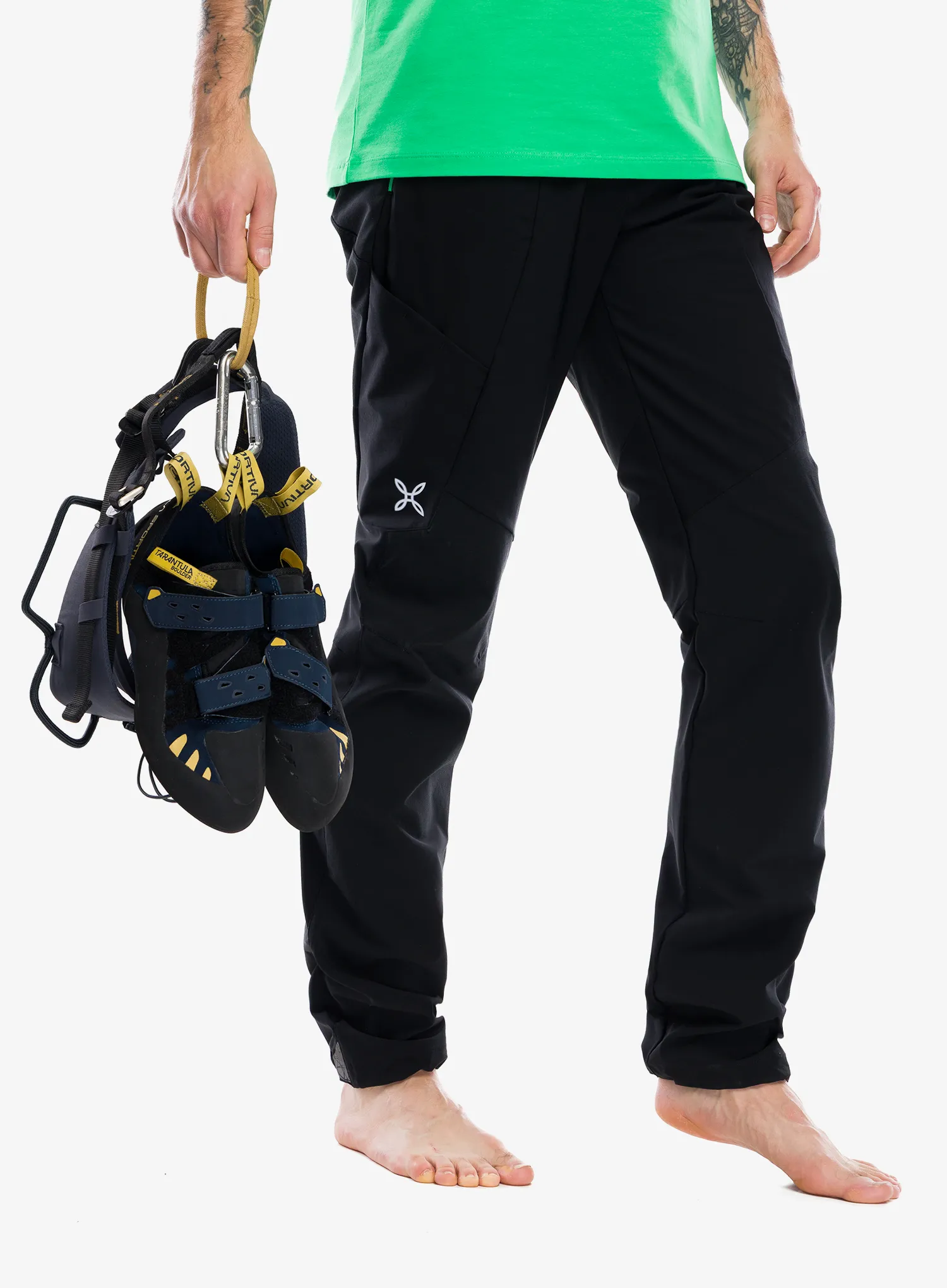 Plezalne hlače Montura Rocky 2 Pants - black/vibe green