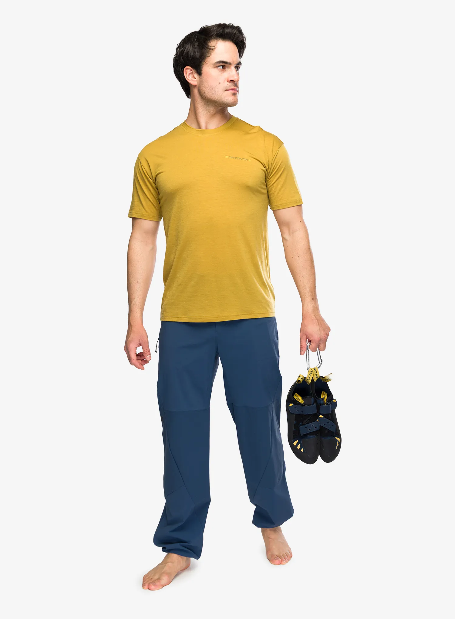 Plezalne hlače Ortovox Trad Light Pants - blue nunatak