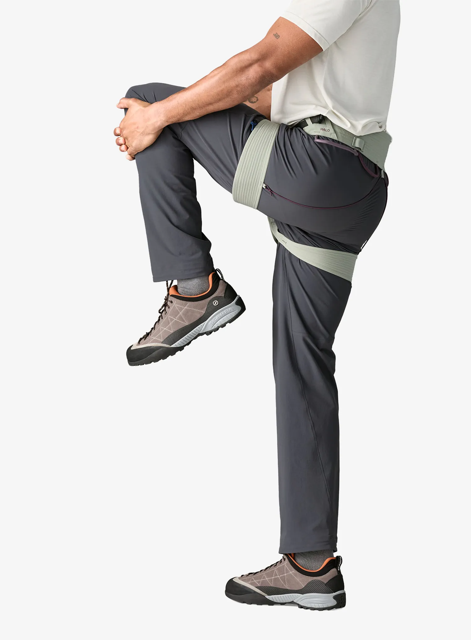 Plezalne hlače Patagonia Free Wall Pants - smolder blue
