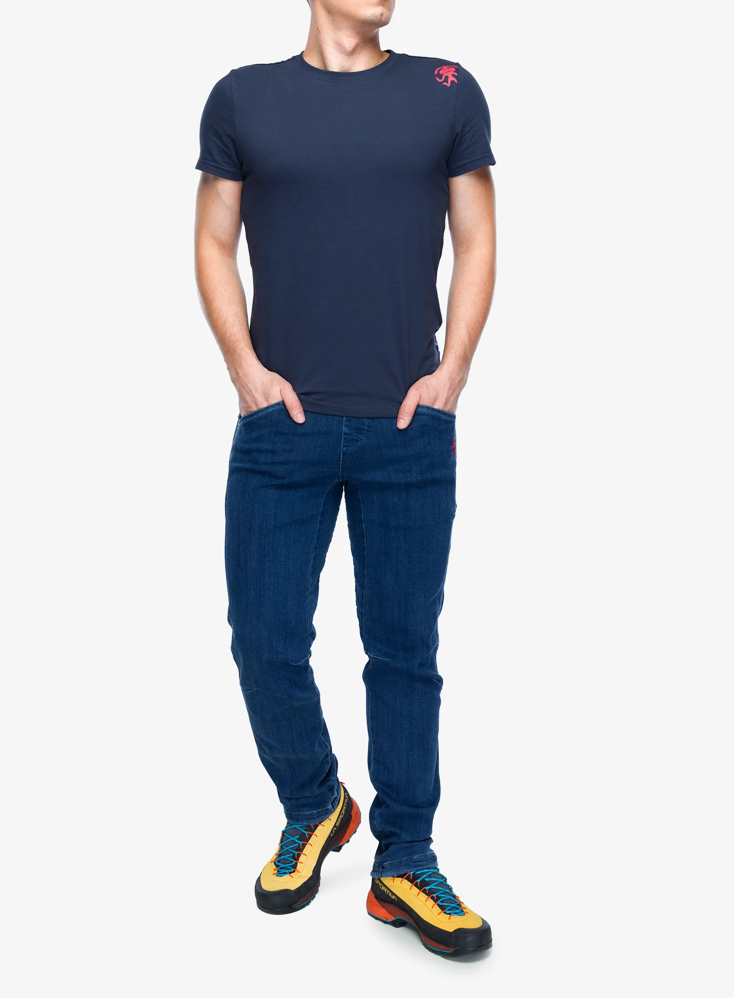 Plezalne hlače Rafiki Torre II - dark blue denim