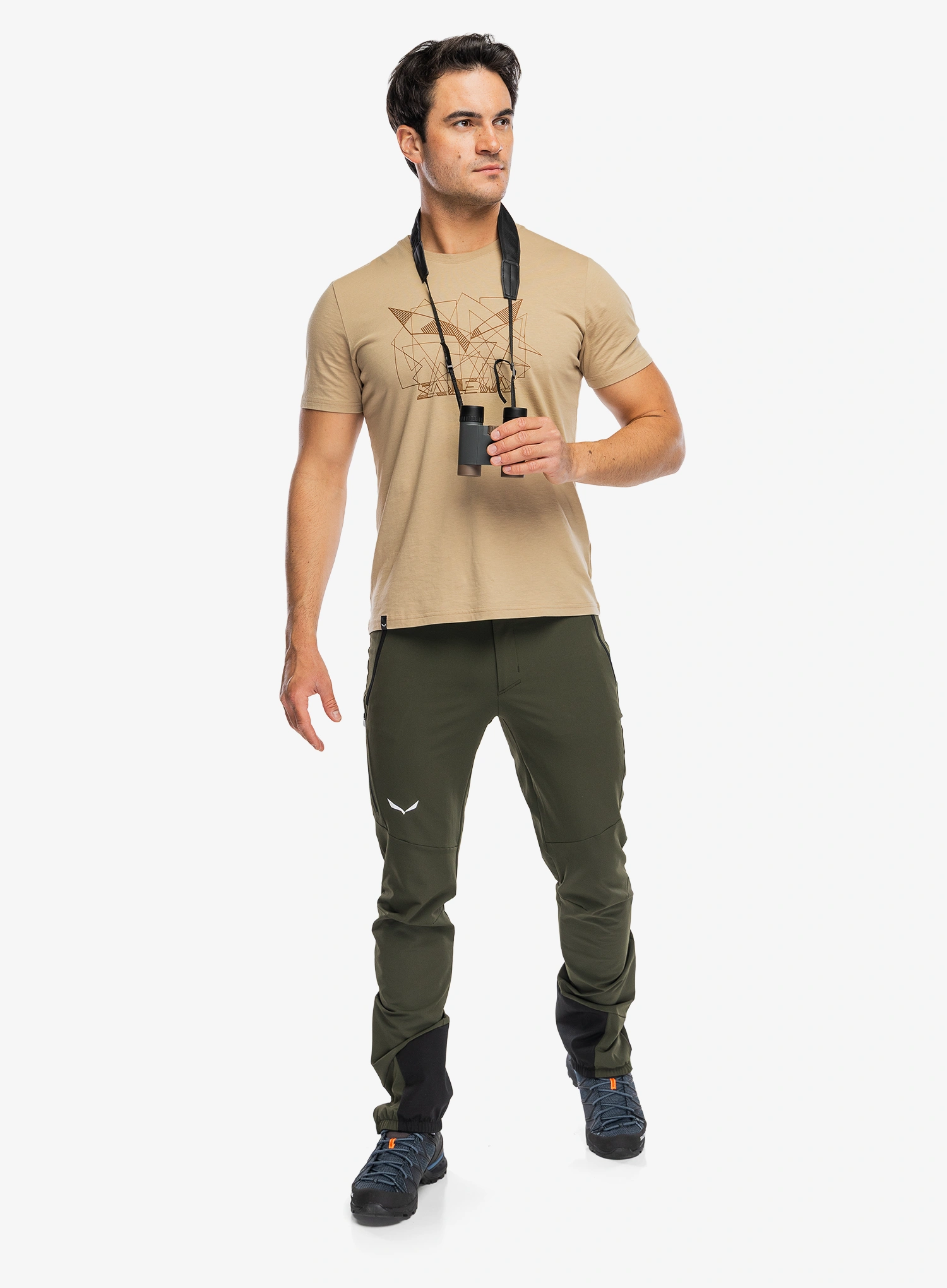 Plezalne hlače Salewa Agner Orval 3 Durastretch Regular Pant - dark olive/black out