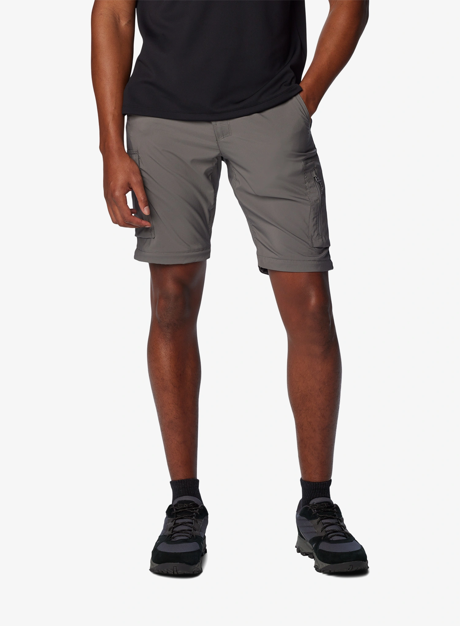 Hlače z odstranljivimi hlačnicami Columbia Silver Ridge Utility Convertible Pant Short - city grey