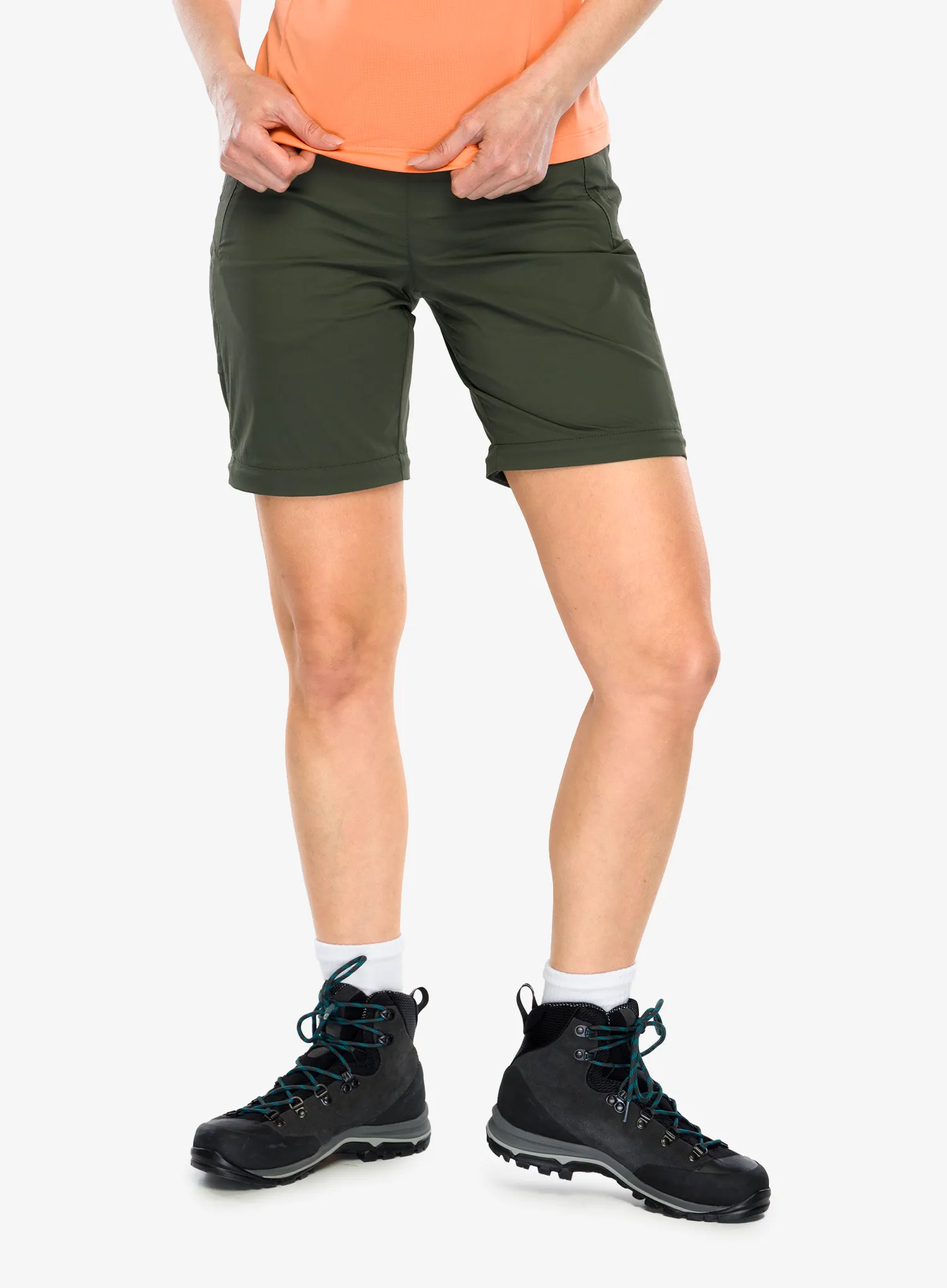 Ženske hlače z odstranljivimi hlačnicami Montura Cervinia Zip Off Pants - sage green