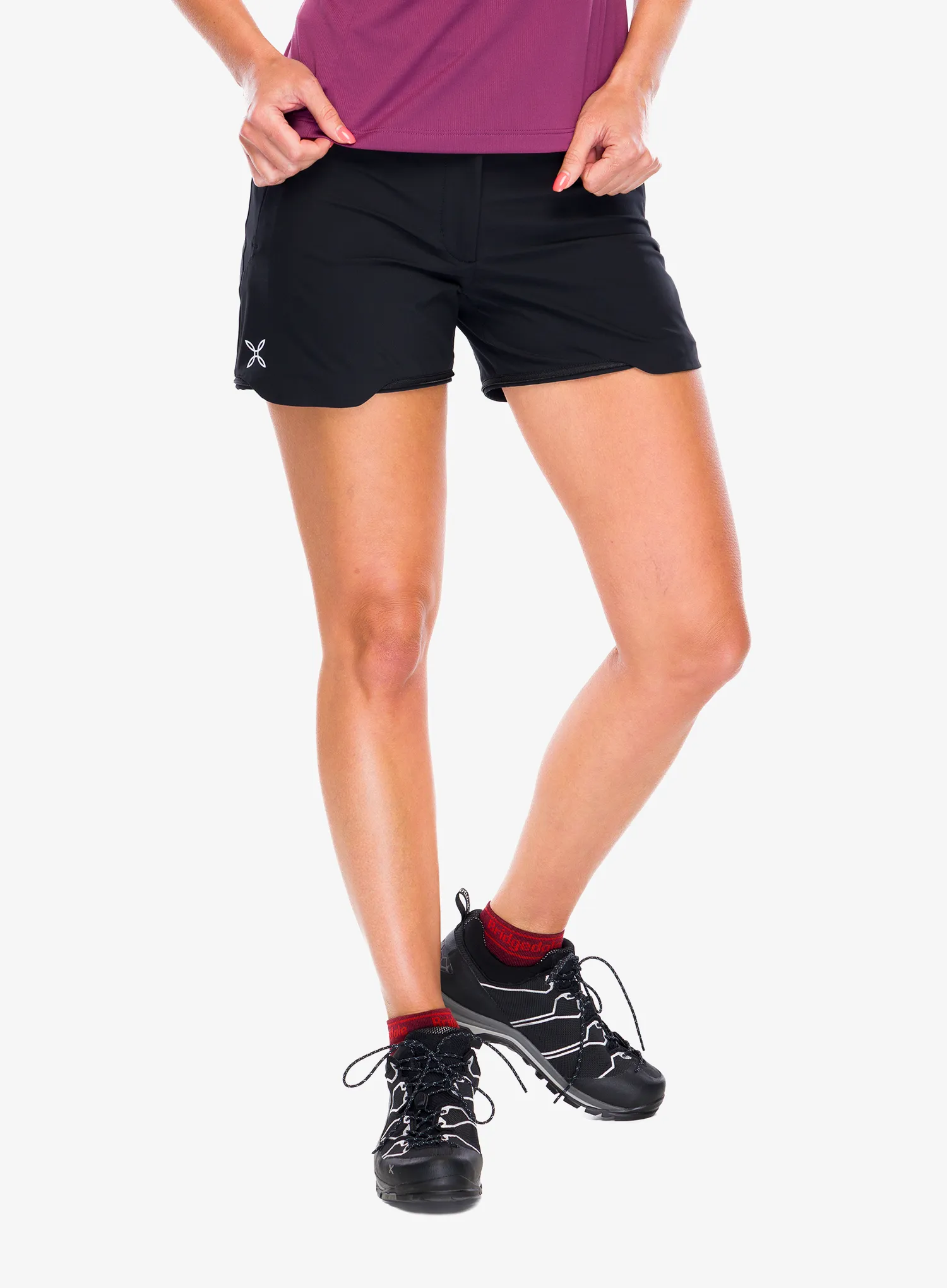 Ženske hlače z odstranljivimi hlačnicami Montura Rise Zip Off Pants - black