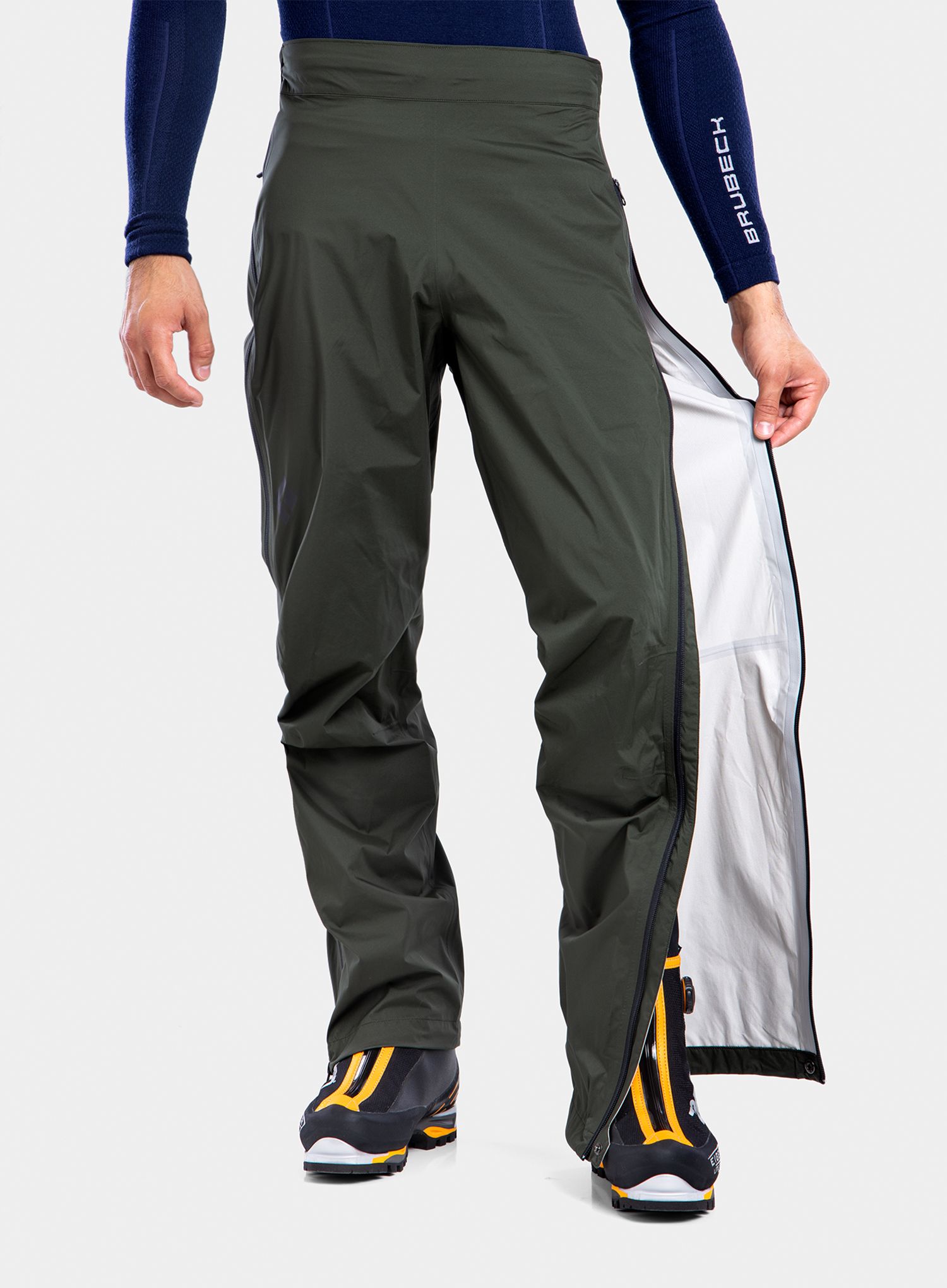 Hlače Black Diamond StormLine Stretch Full Zip Rain Pants - cypress