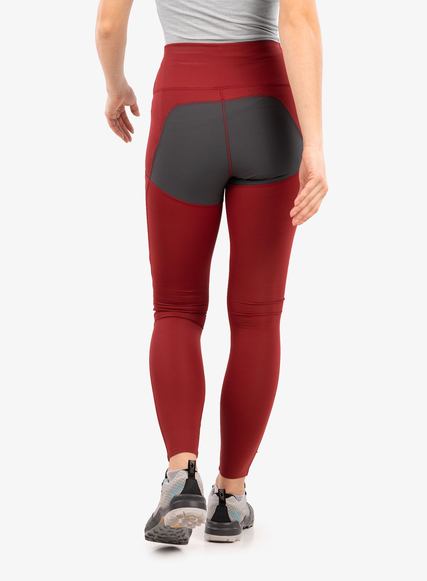 Ženske hlače Fjallraven Abisko Trekking Tights Pro  - pomegranate red/iron grey