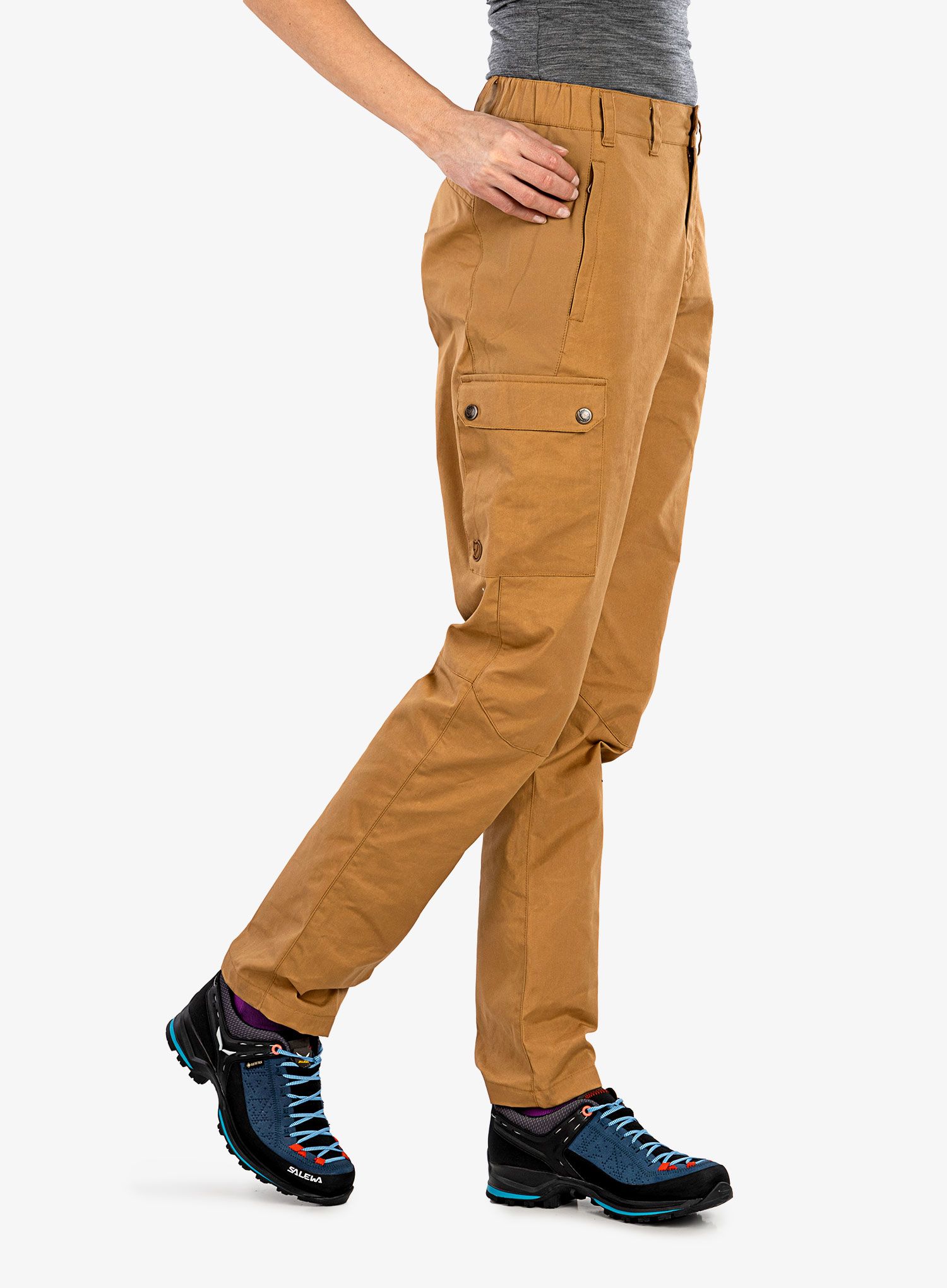 Ženske hlače Fjallraven Stina Trousers - buckwheat brown