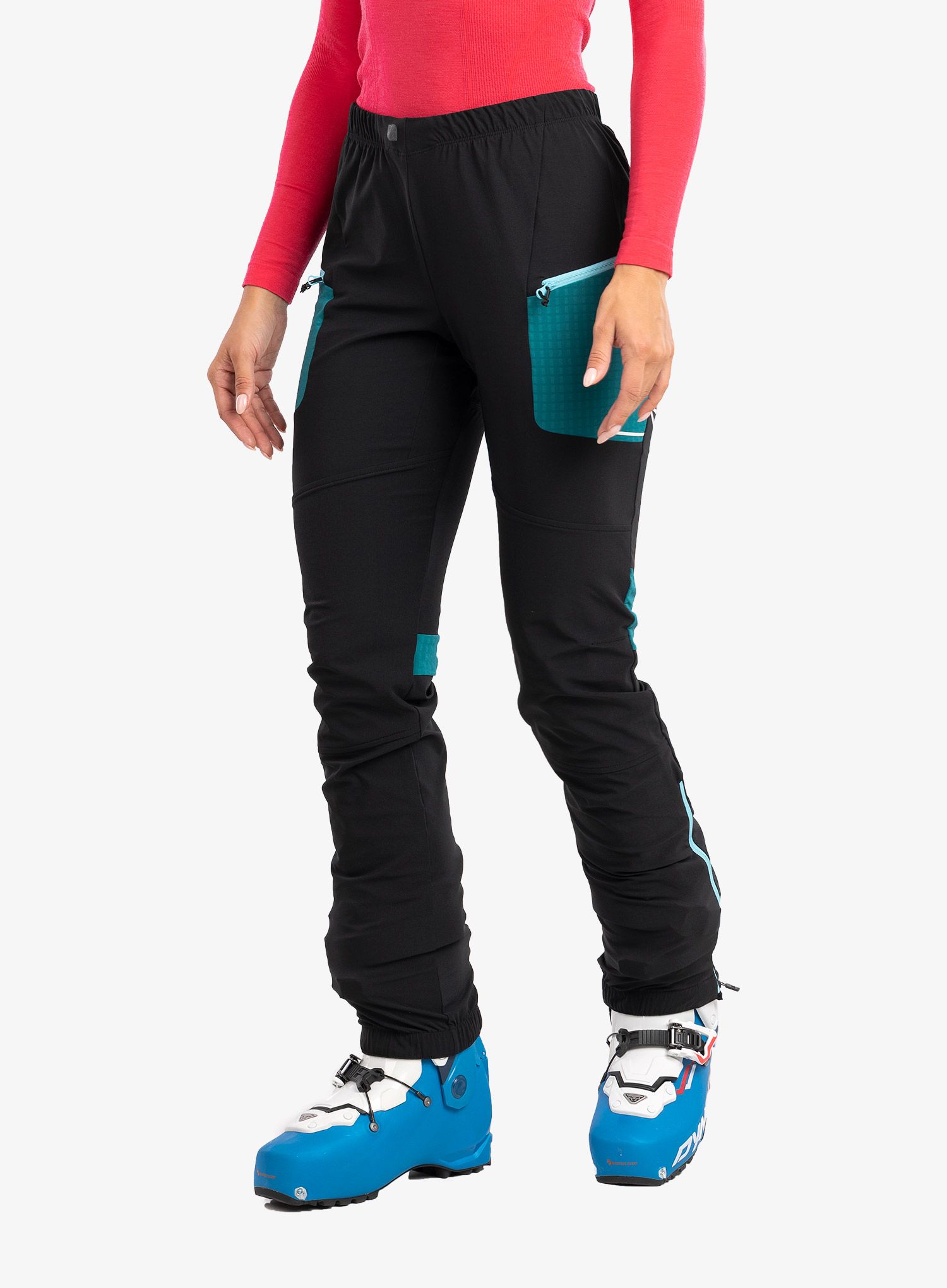 Ženske hlače Montura Ski Style Pants - black/baltic