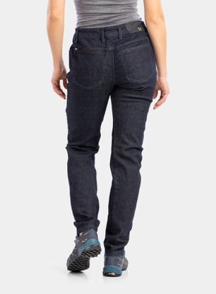 Ženske hlače Salewa Pez Alpine Wool Pant - blue jeans