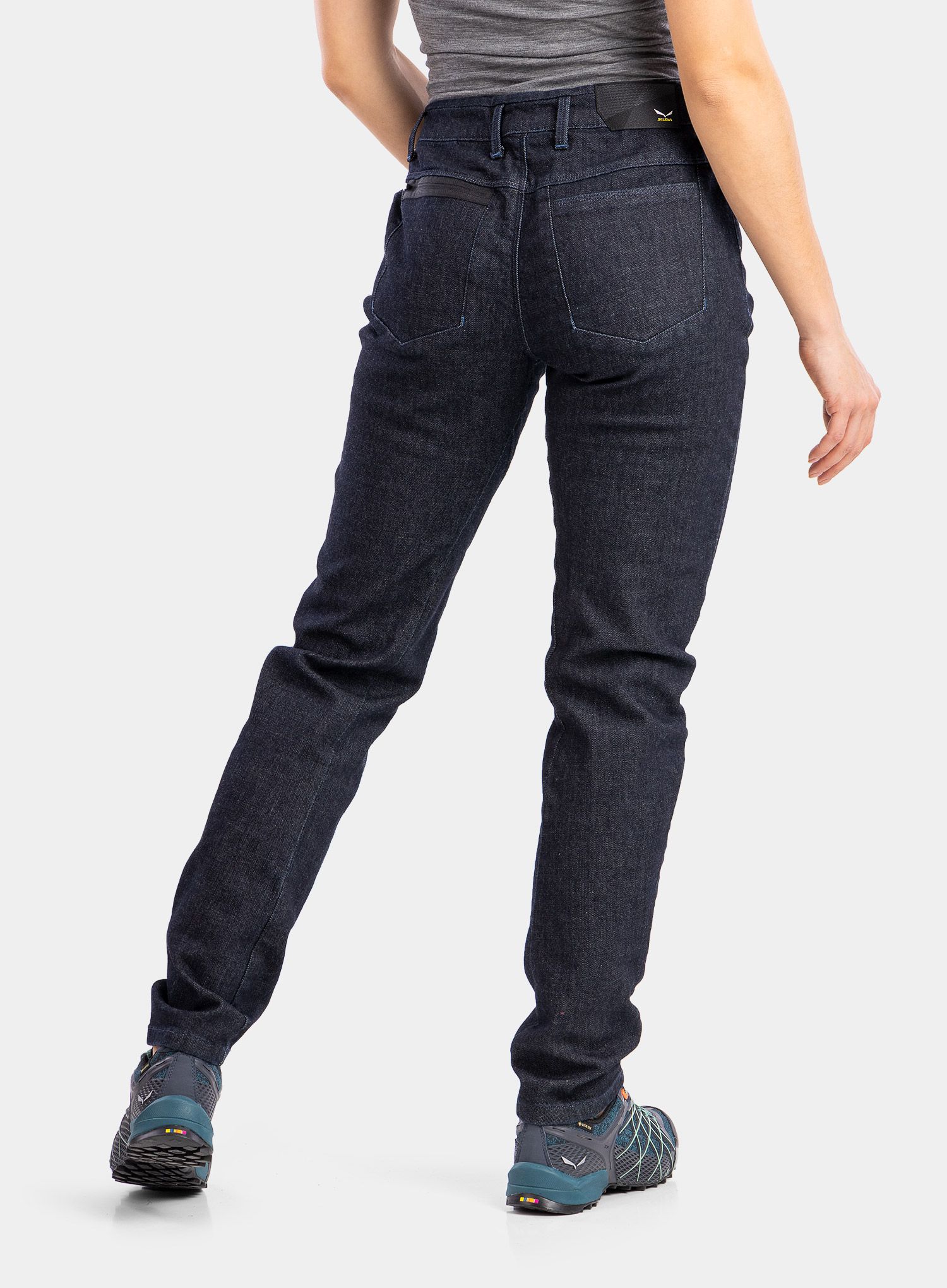 Ženske hlače Salewa Pez Alpine Wool Pant - blue jeans