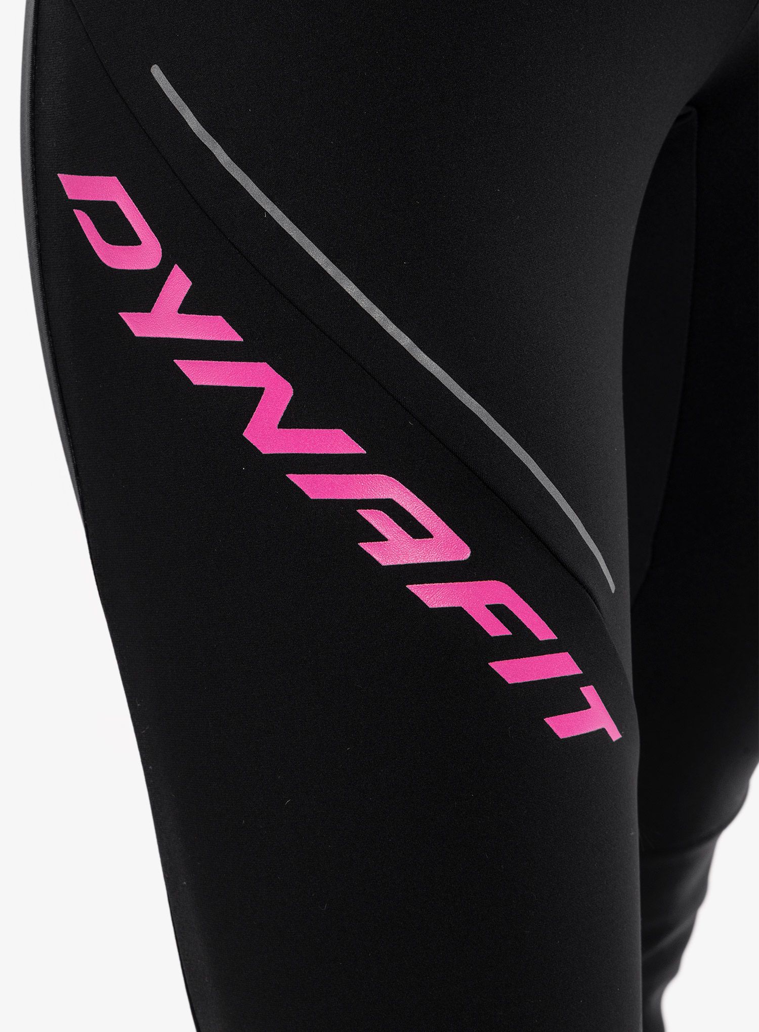 Ženske tekaške hlače Dynafit Alpine Warm Pants - black out/pink glo