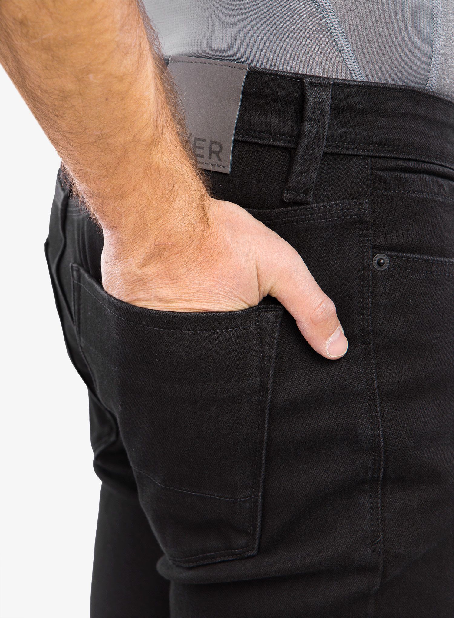 Hlače Duer All Weather Denim - black