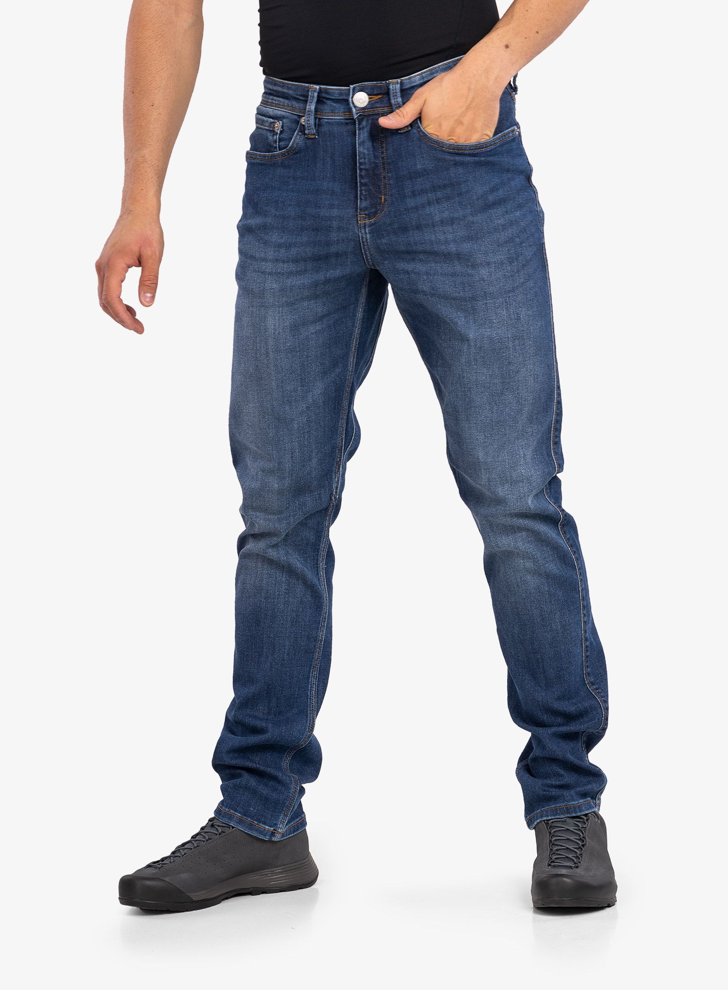 Hlače Duer Performance Denim Relaxed Taper - galactic