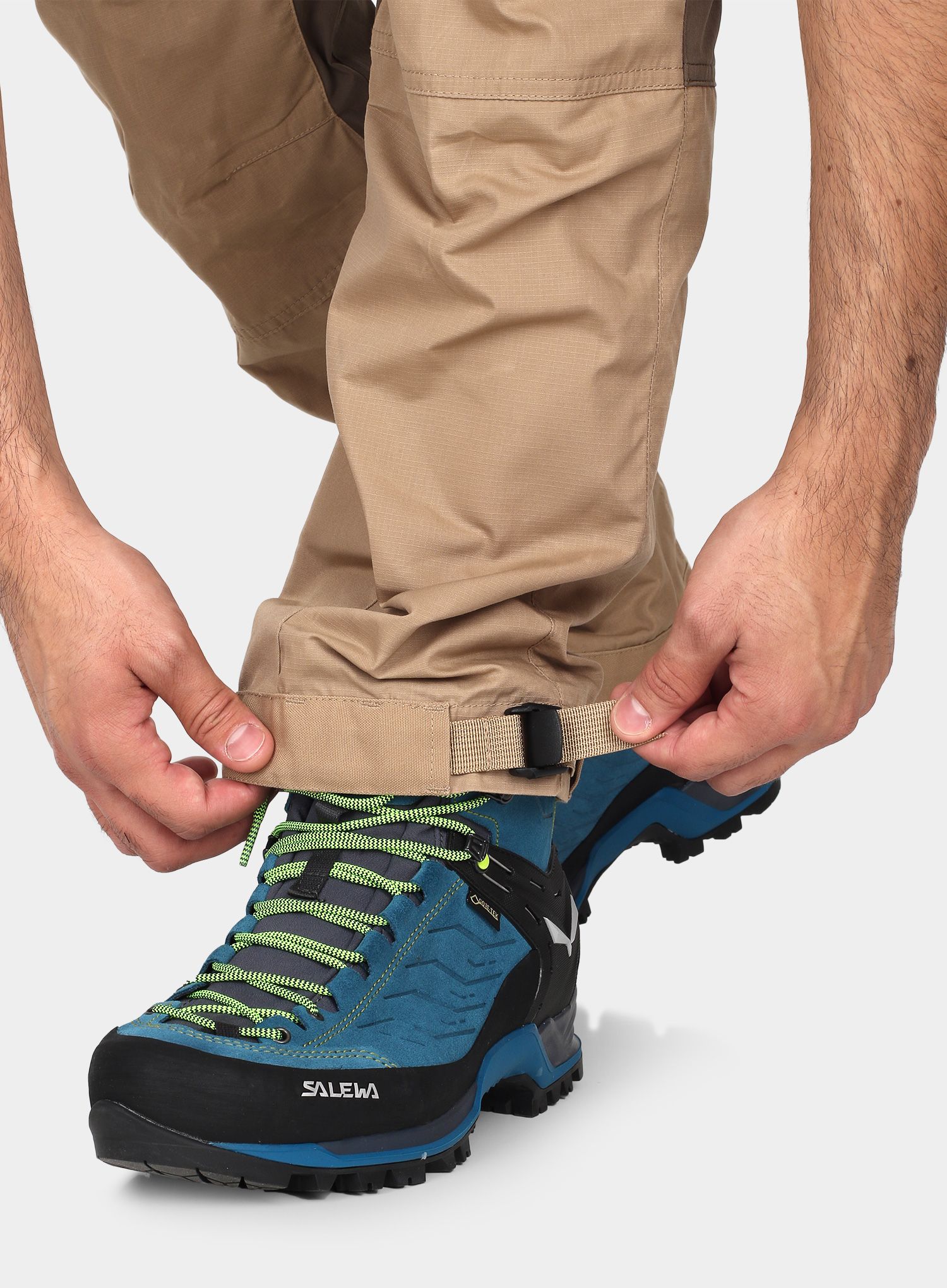 Hlače Fjallraven Abisko Lite Trekking Zip-Off - sand/tarmac