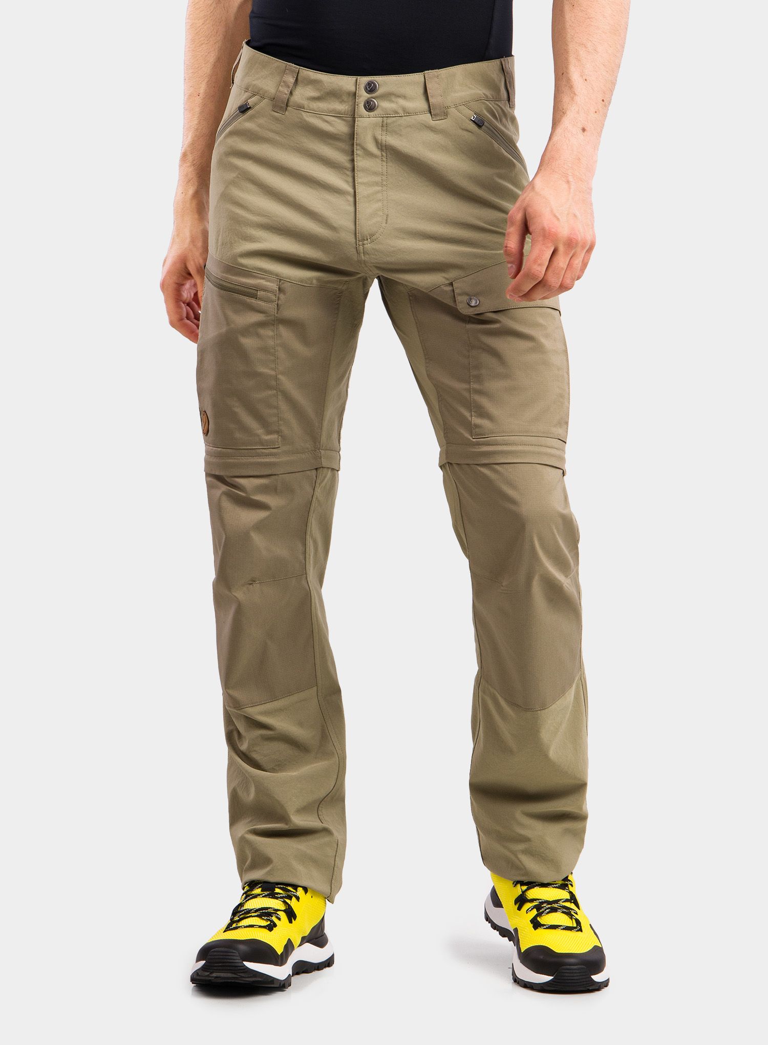 Hlače Fjallraven Abisko Midsummer Zip Off Trousers Long - savanna/light olive