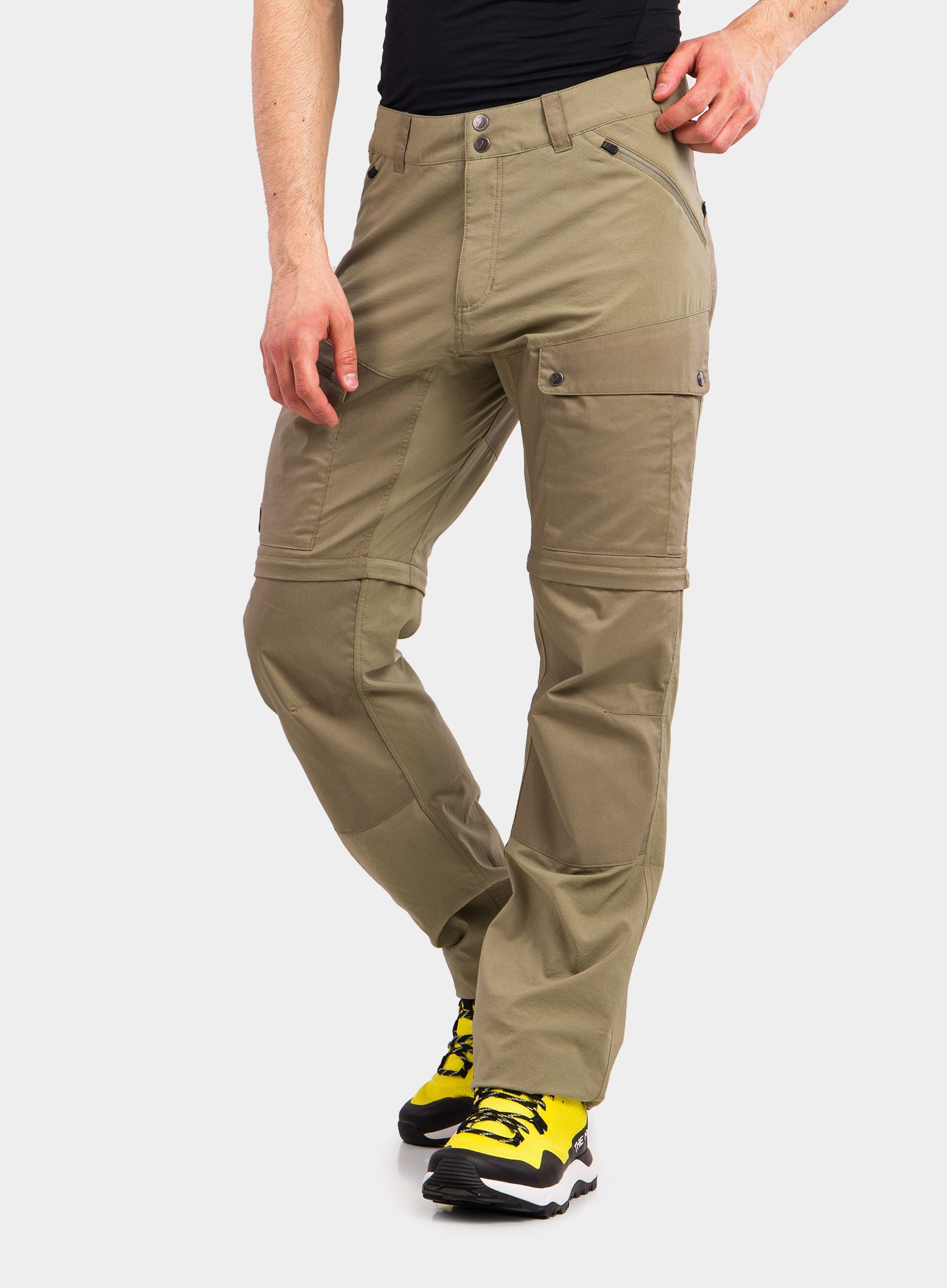 Hlače Fjallraven Abisko Midsummer Zip Off Trousers Long - savanna/light olive