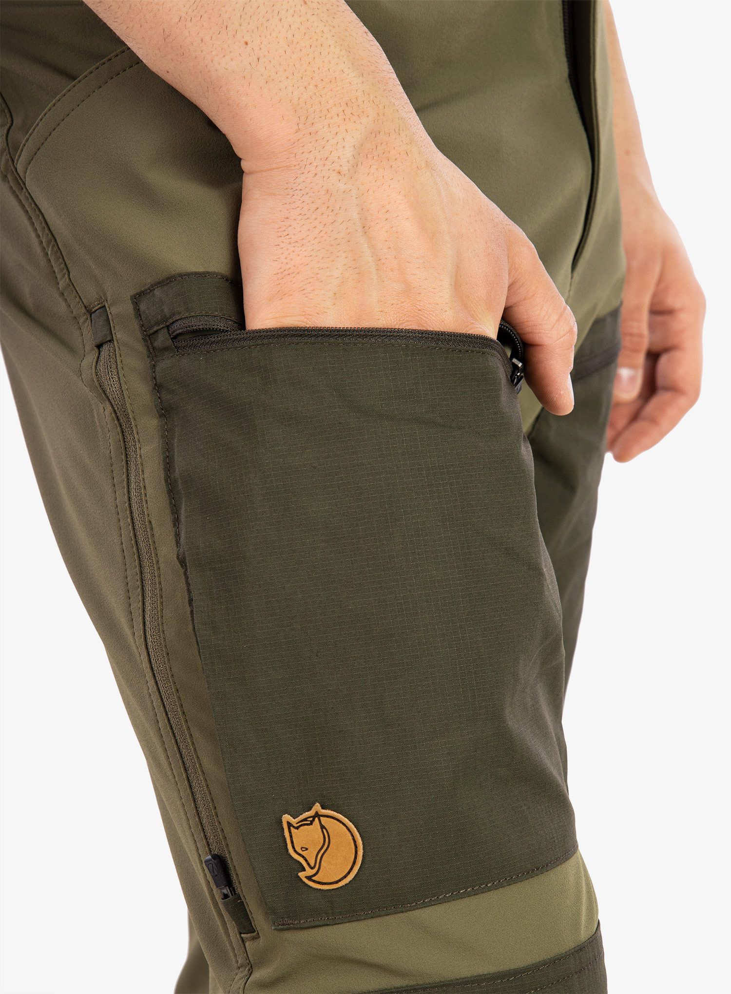 Hlače Fjallraven Keb Agile Trousers - laurel green/deep forest