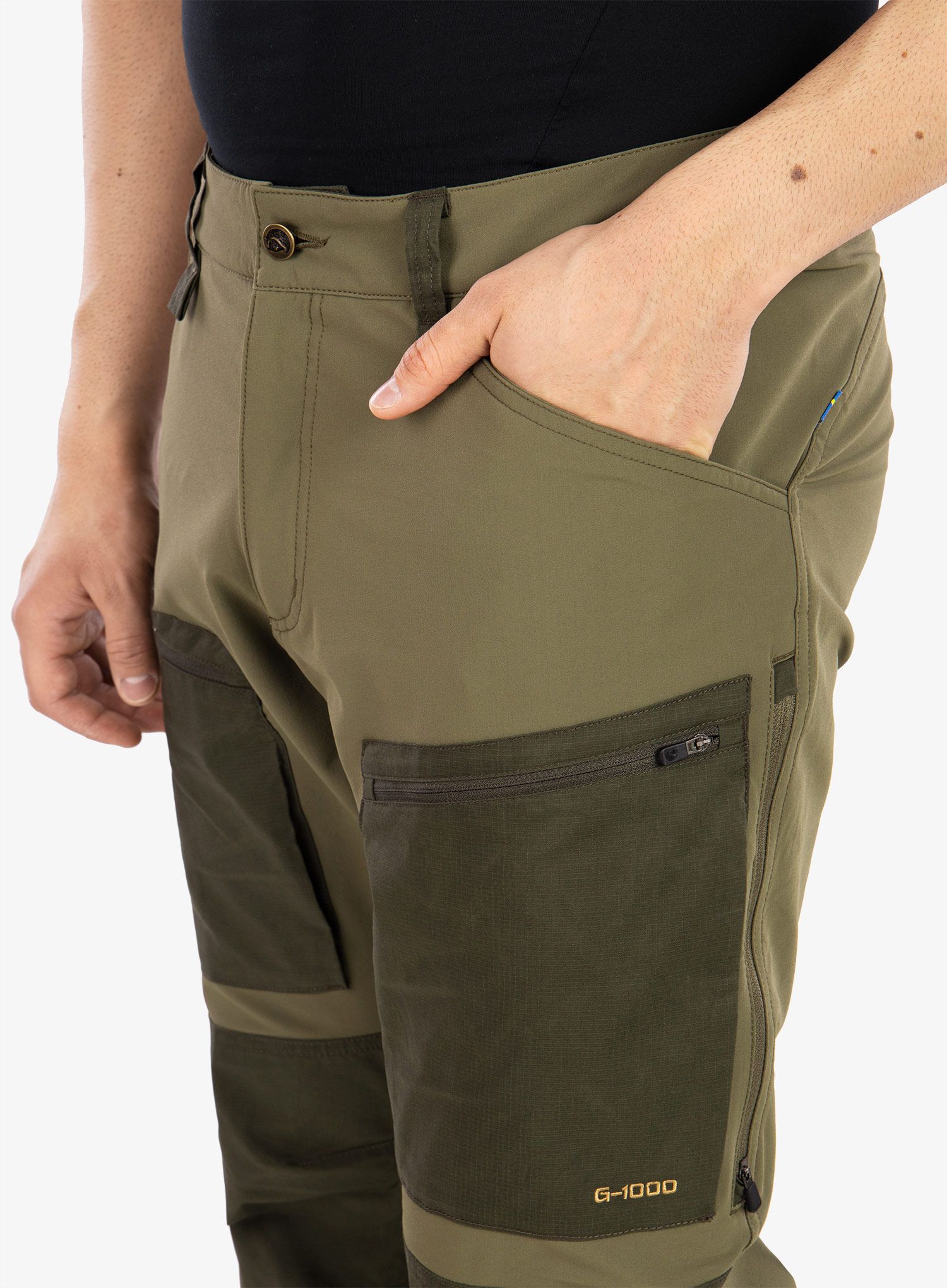Hlače Fjallraven Keb Agile Trousers - laurel green/deep forest