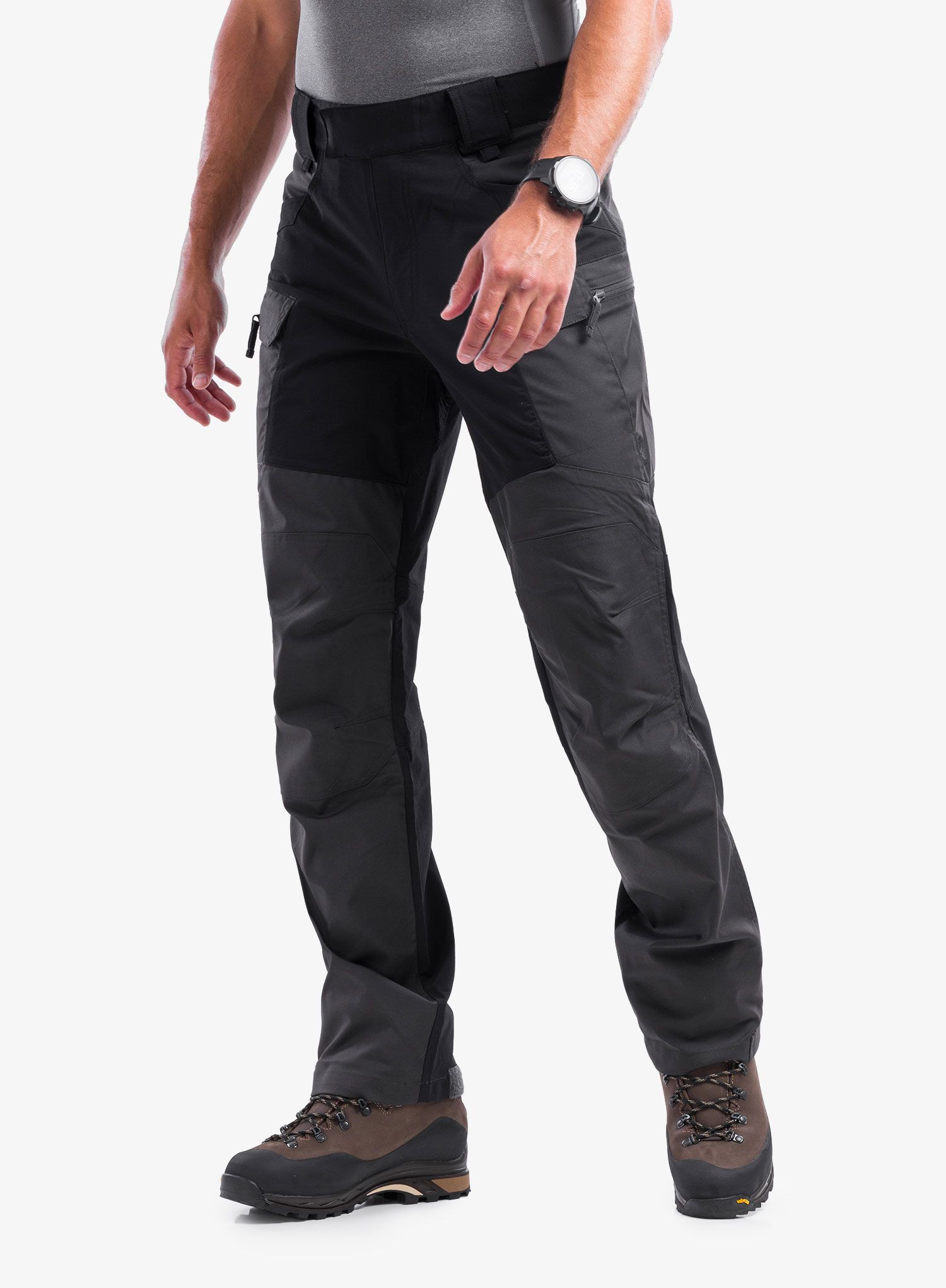Hlače Helikon-Tex Hybrid Outback Pants - DuraCanvas - ash grey/black