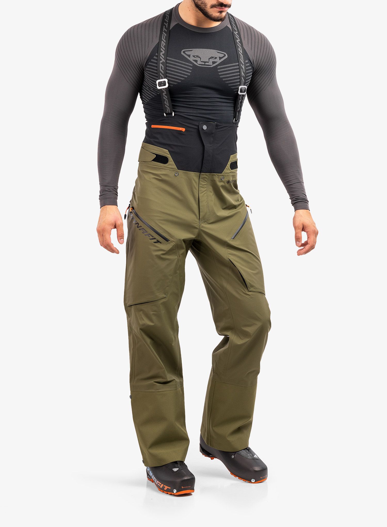 Hlače za turno smučanje Dynafit Free GTX Pant - winter moss