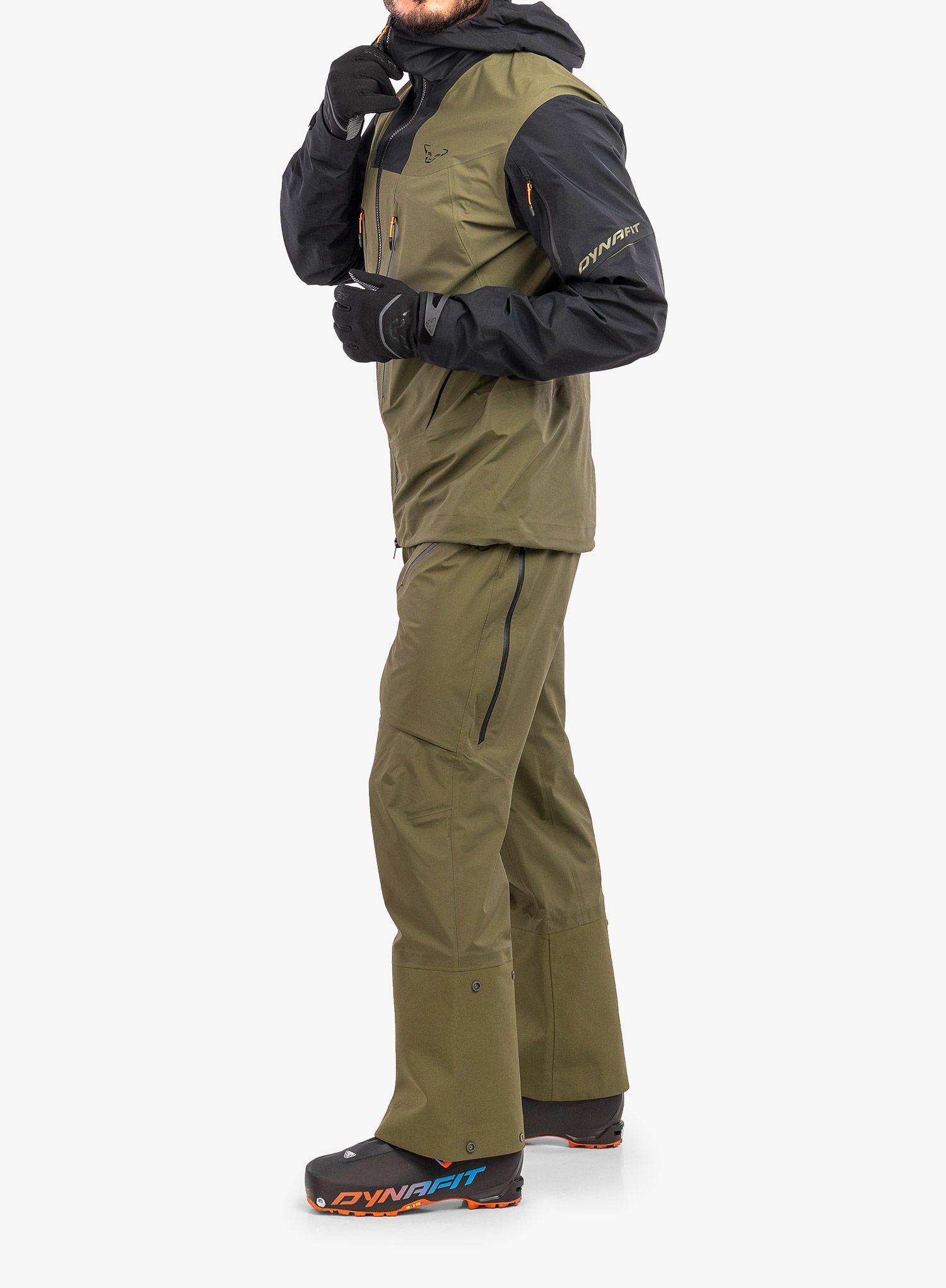 Hlače za turno smučanje Dynafit Free GTX Pant - winter moss
