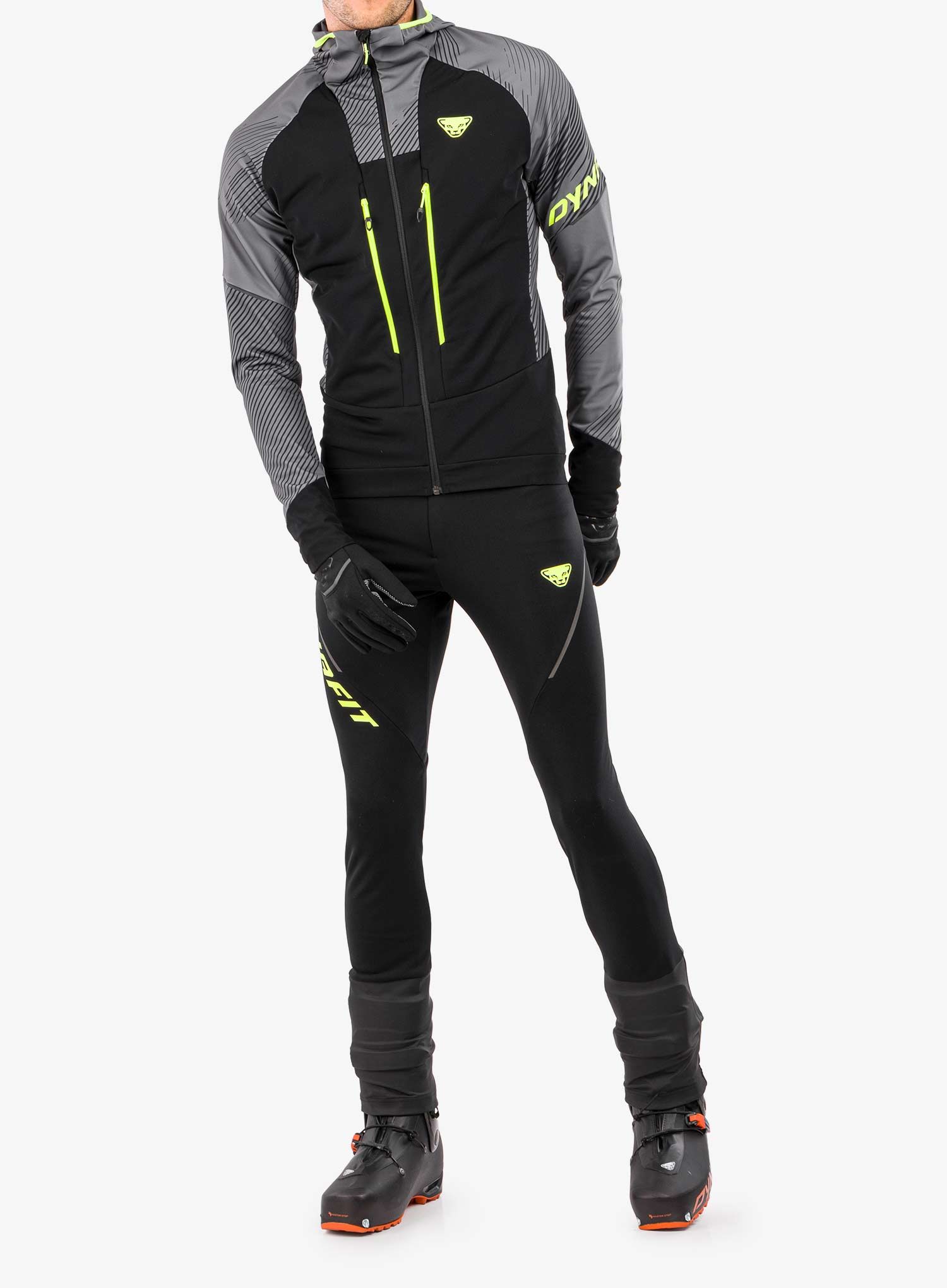 Hlače za turno smučanje Dynafit Mezzalama Race 2 Pant - black out/lime