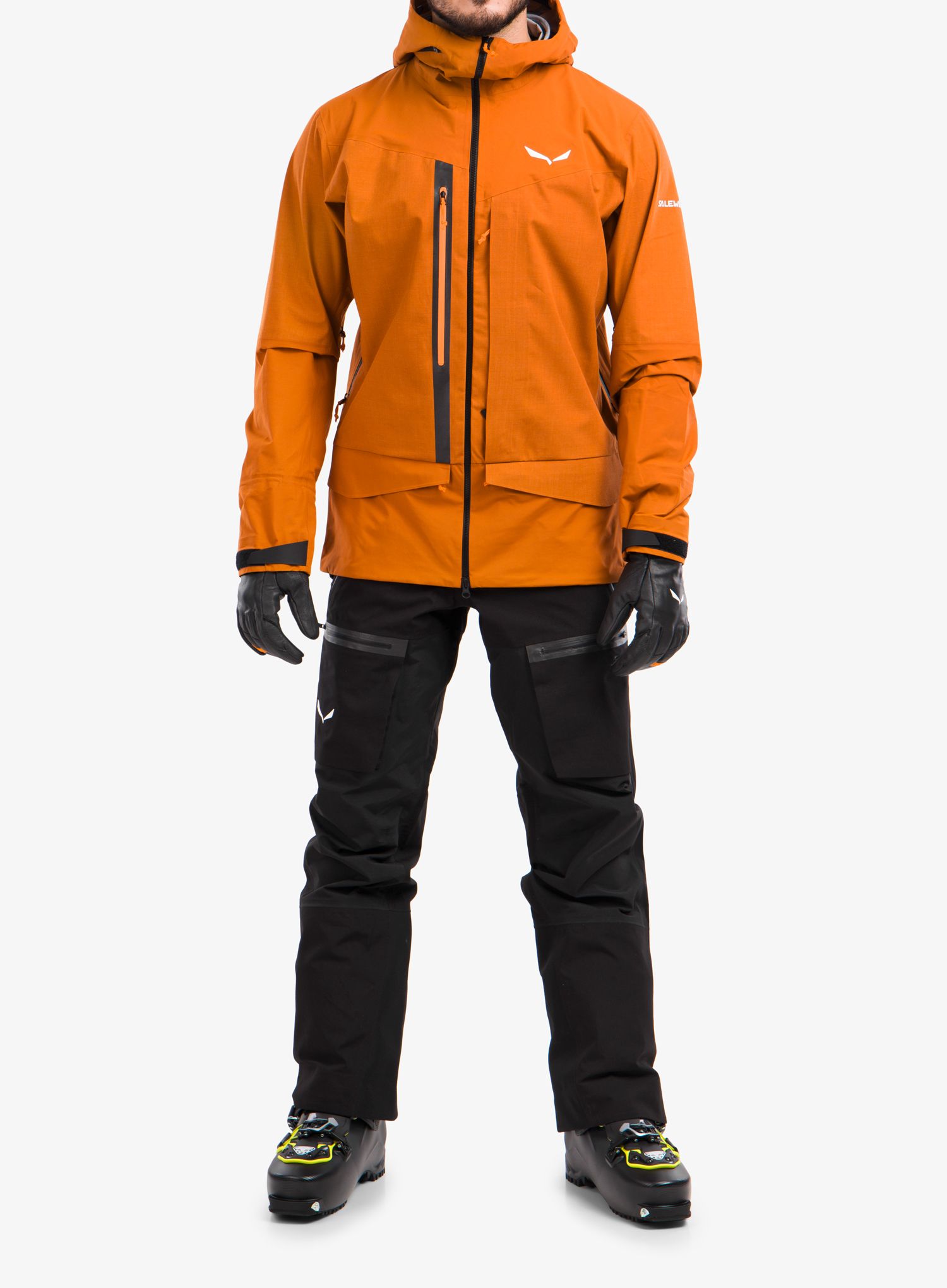 Hlače za turno smučanje Salewa Sella 3L PTX Responsive Pant - black out