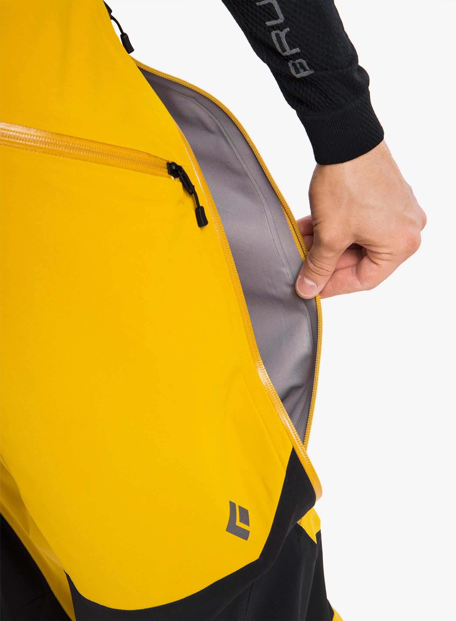 Smučarske hlače Black Diamond Recon Bibs - amber/black