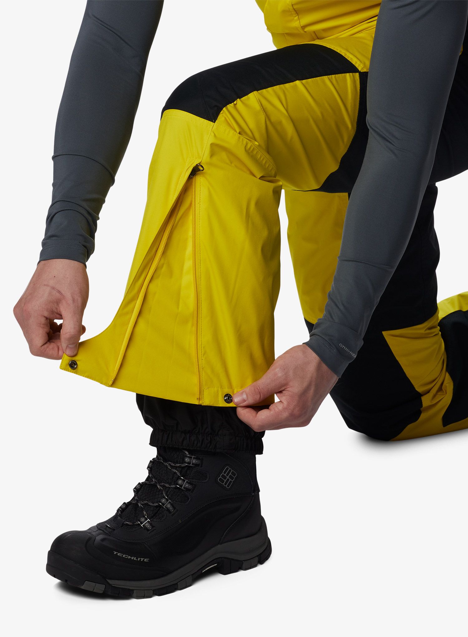 Smučarske hlače Columbia Iceventure Bib - laser lemon/black