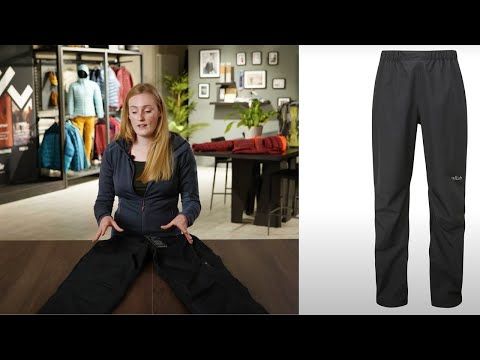 Nepremočljive hlače Rab Downpour Eco Pants - black - photo number 10