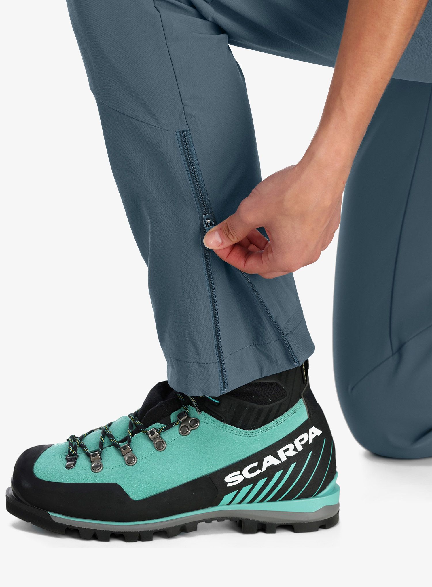 Ženske softshell hlače Rab Ascendor AS Pants - orion blue