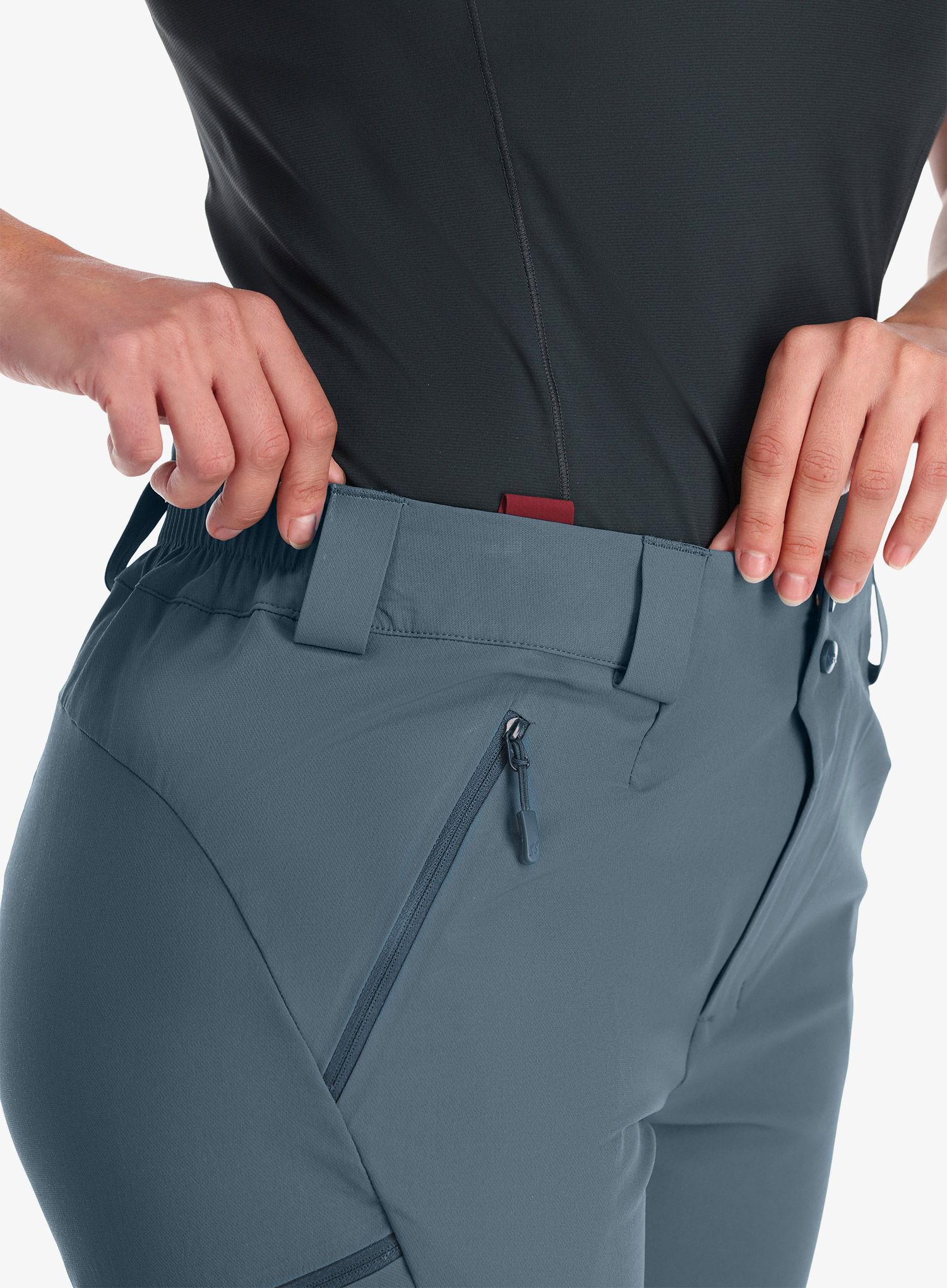 Ženske softshell hlače Rab Ascendor AS Pants - orion blue