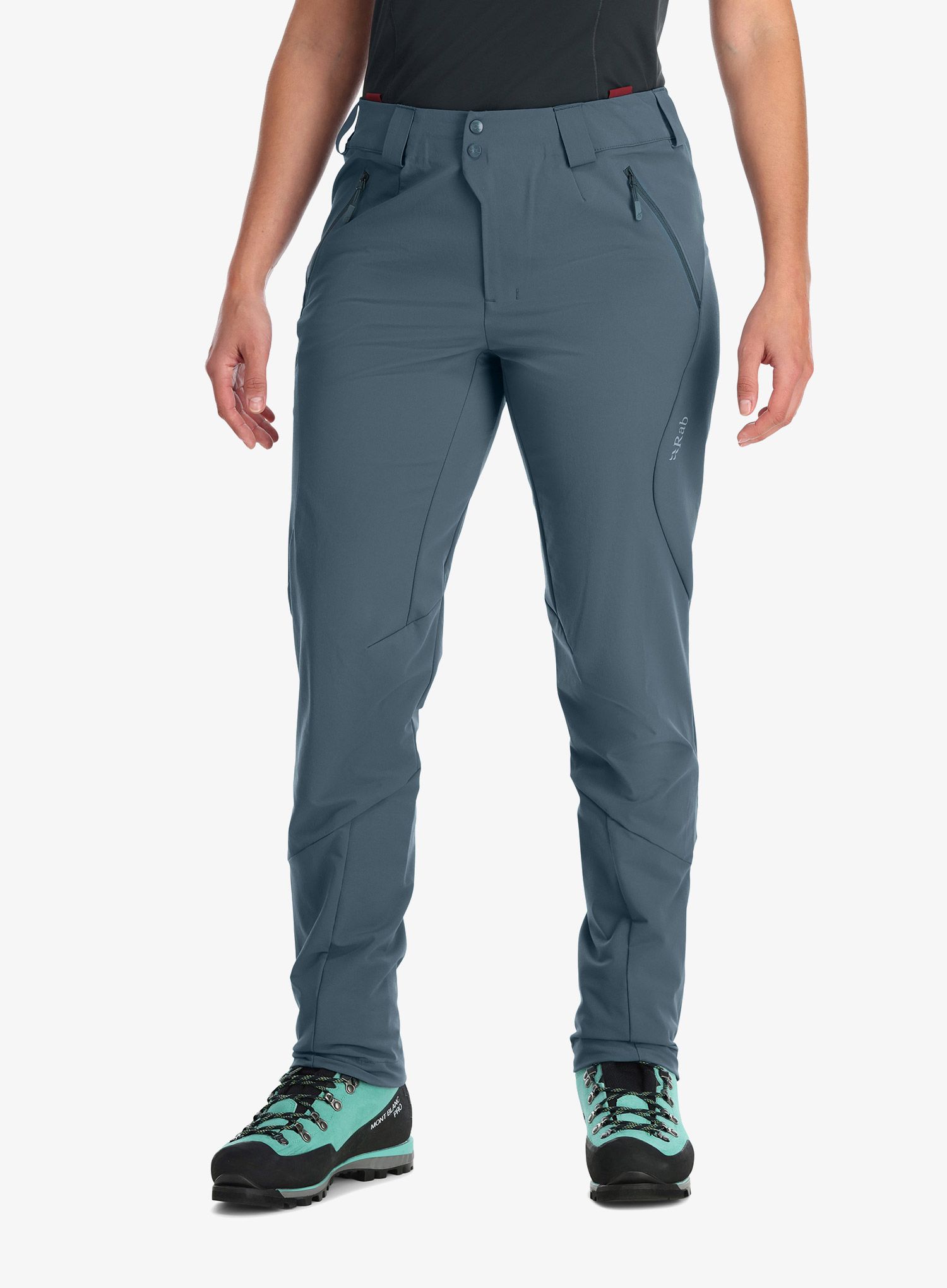 Ženske softshell hlače Rab Ascendor AS Pants - orion blue
