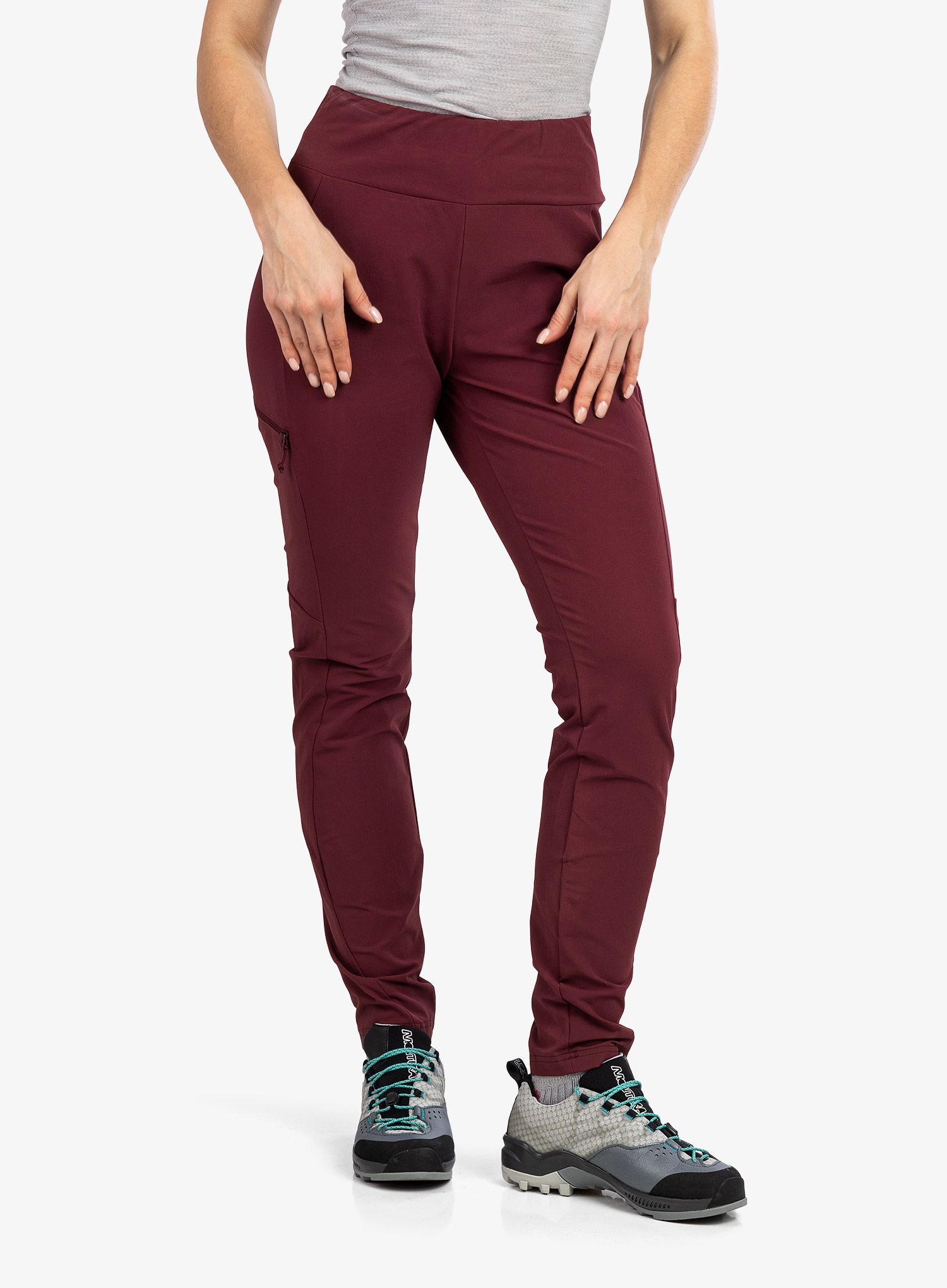 Ženske softshell hlače Rab Elevation Pants - deep heather