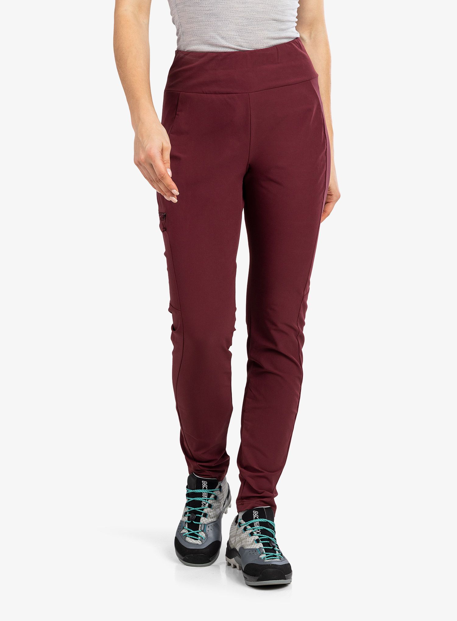 Ženske softshell hlače Rab Elevation Pants - deep heather