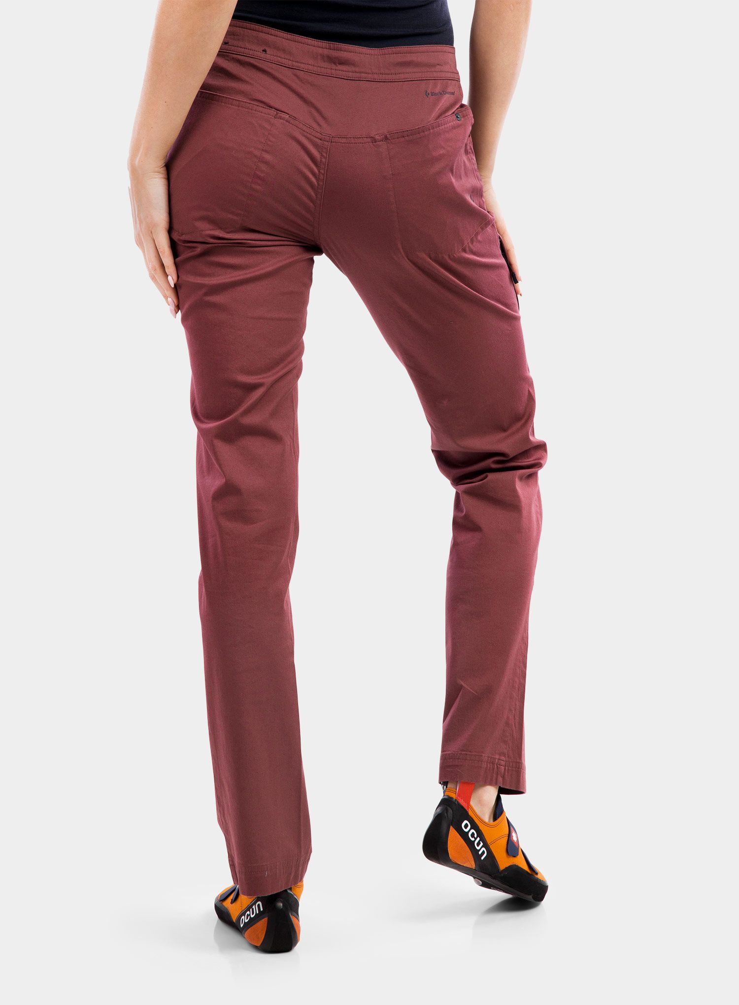 Ženske plezalne hlače Black Diamond Credo Pants - cherrywood
