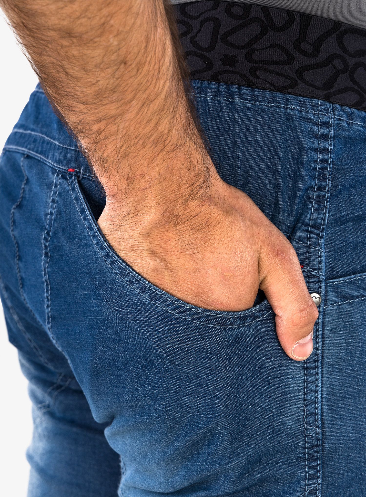 Plezalne hlače Ocun Mania Jeans - dark blue